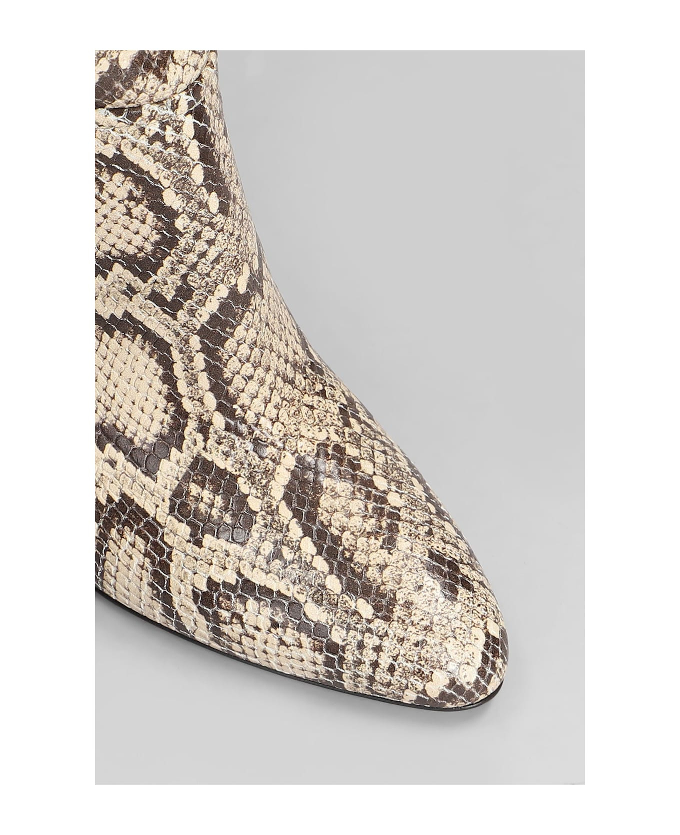 Lavinia Boot 75 High Heels Boots In Python Print Leather - 5