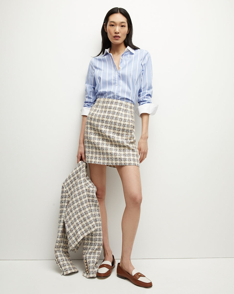 VERONICA BEARD ROMAN TWEED SKIRT outlook
