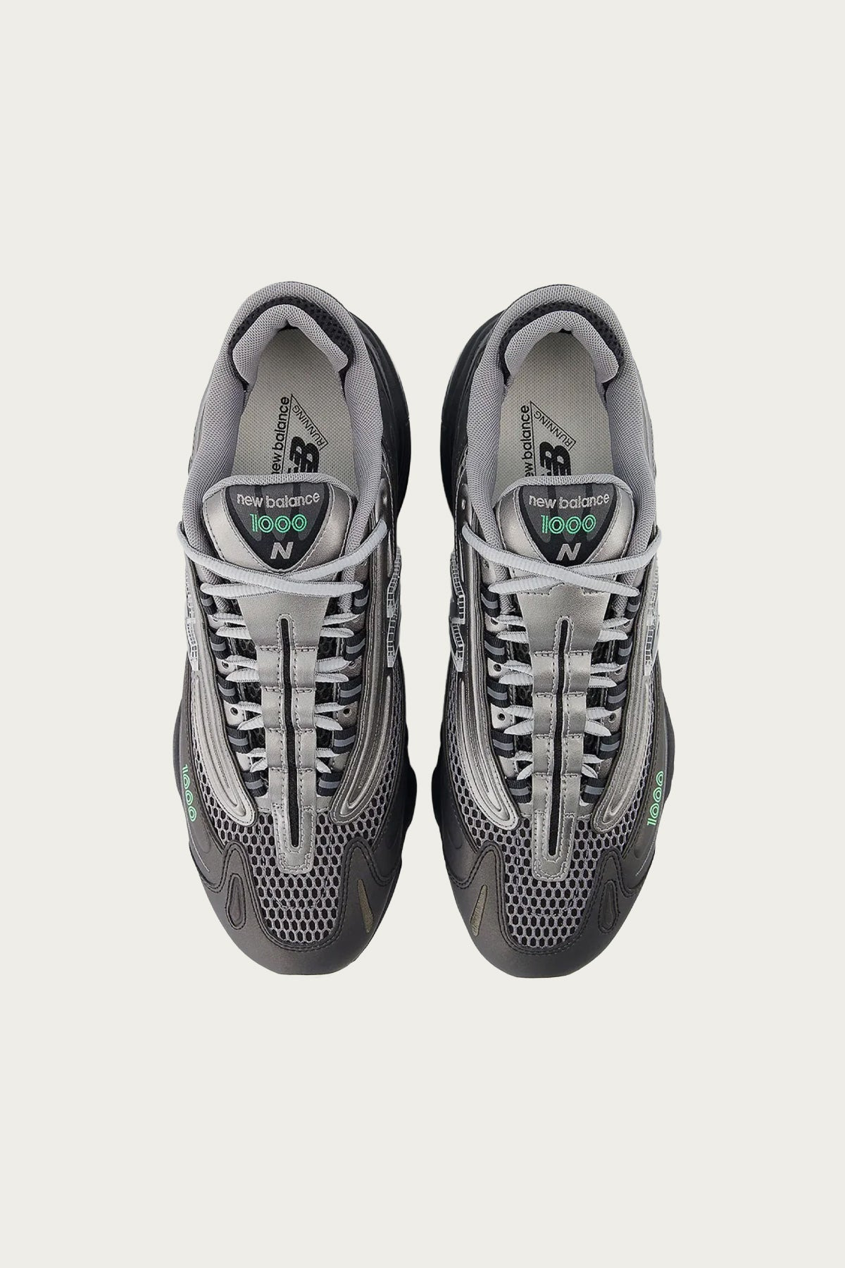 1000 - Black/Dark Silver Metallic/Lime Leaf - 4