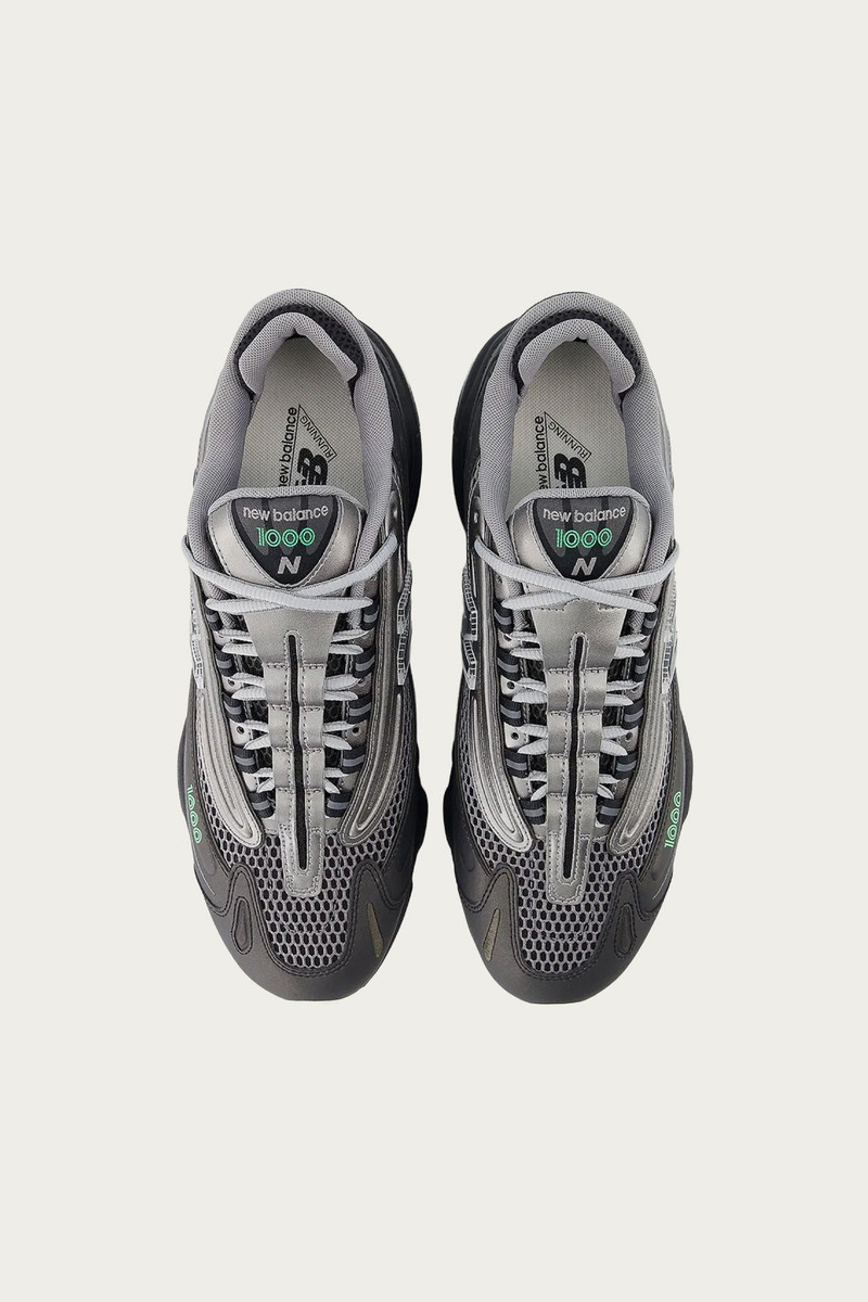 1000 - Black/Dark Silver Metallic/Lime Leaf 4