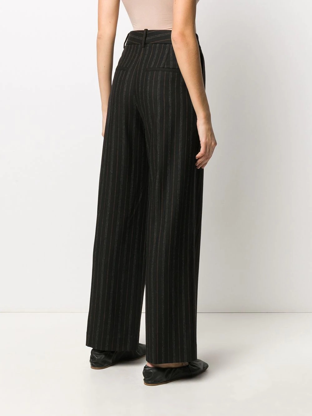 striped palazzo trousers  - 4