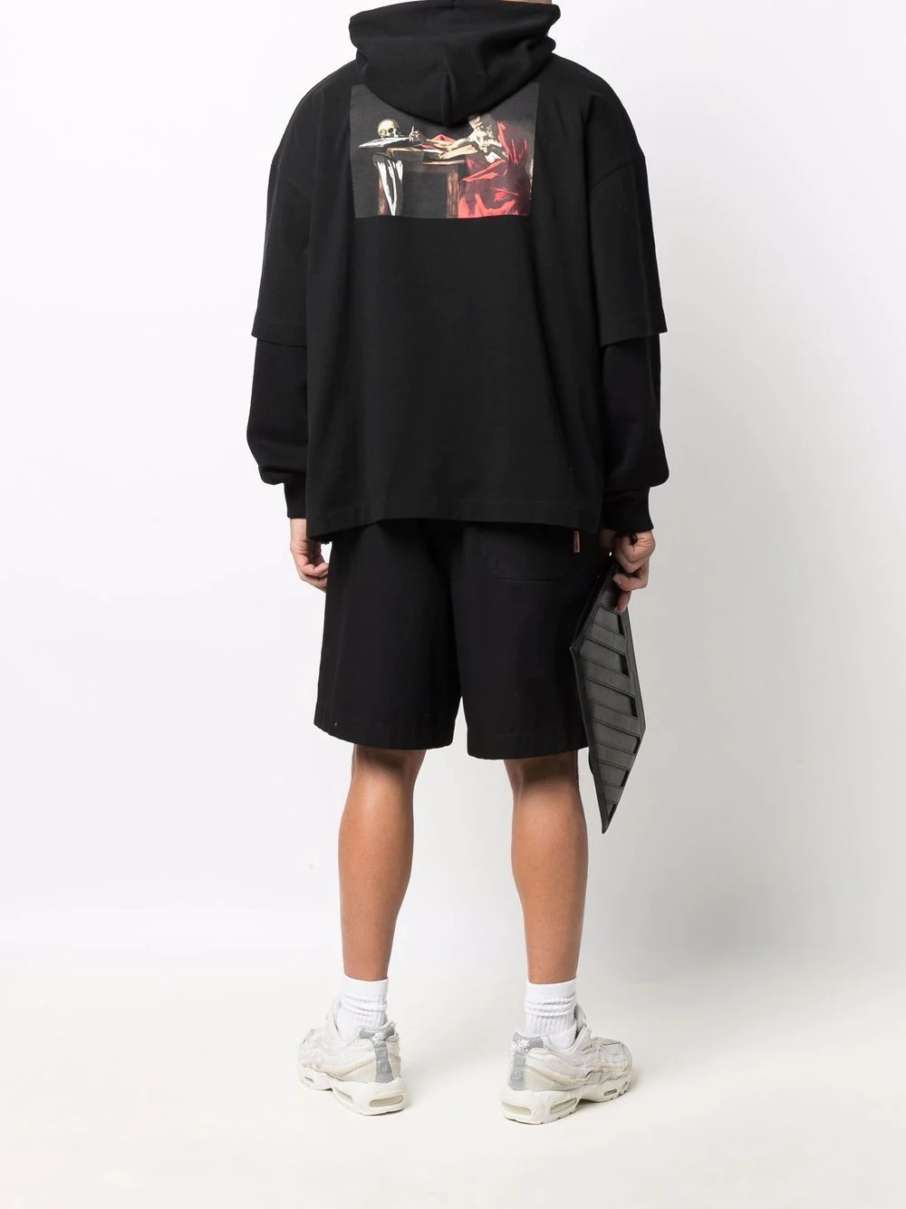 Caravaggio Paint layered hoodie - 2