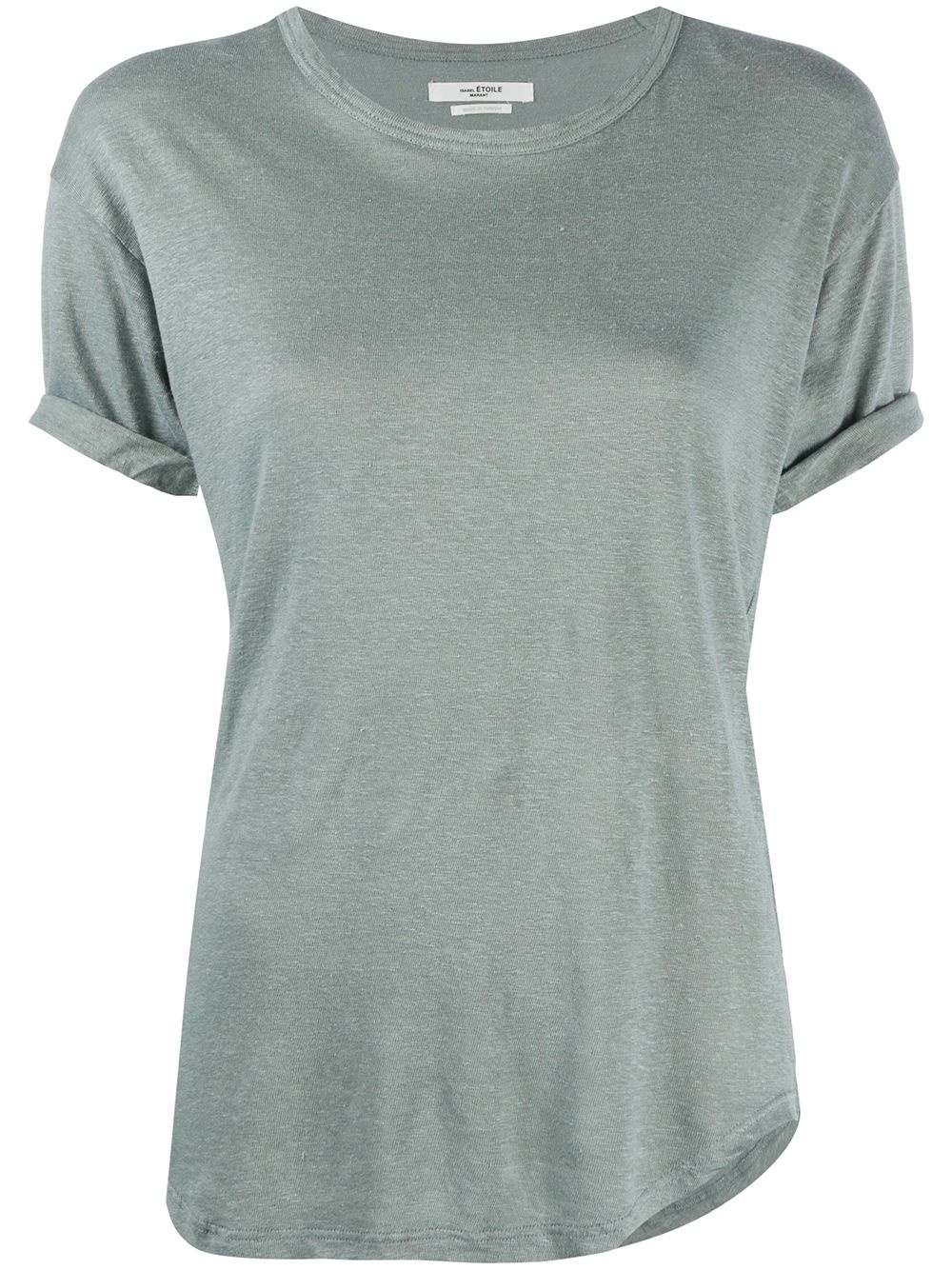 short-sleeve linen T-shirt - 1