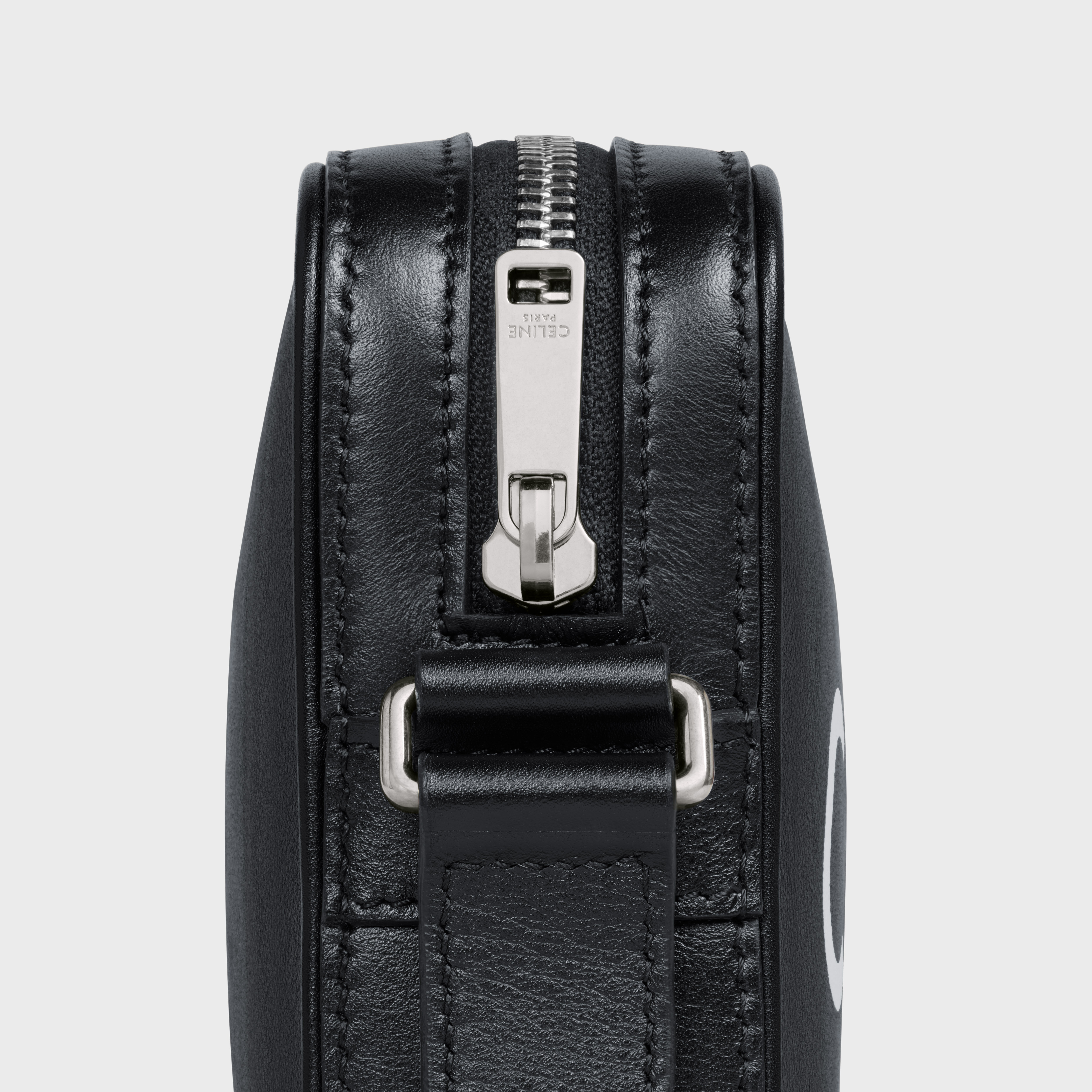 Medium Messenger Bag in Smooth Calfskin with Celine Print - 5