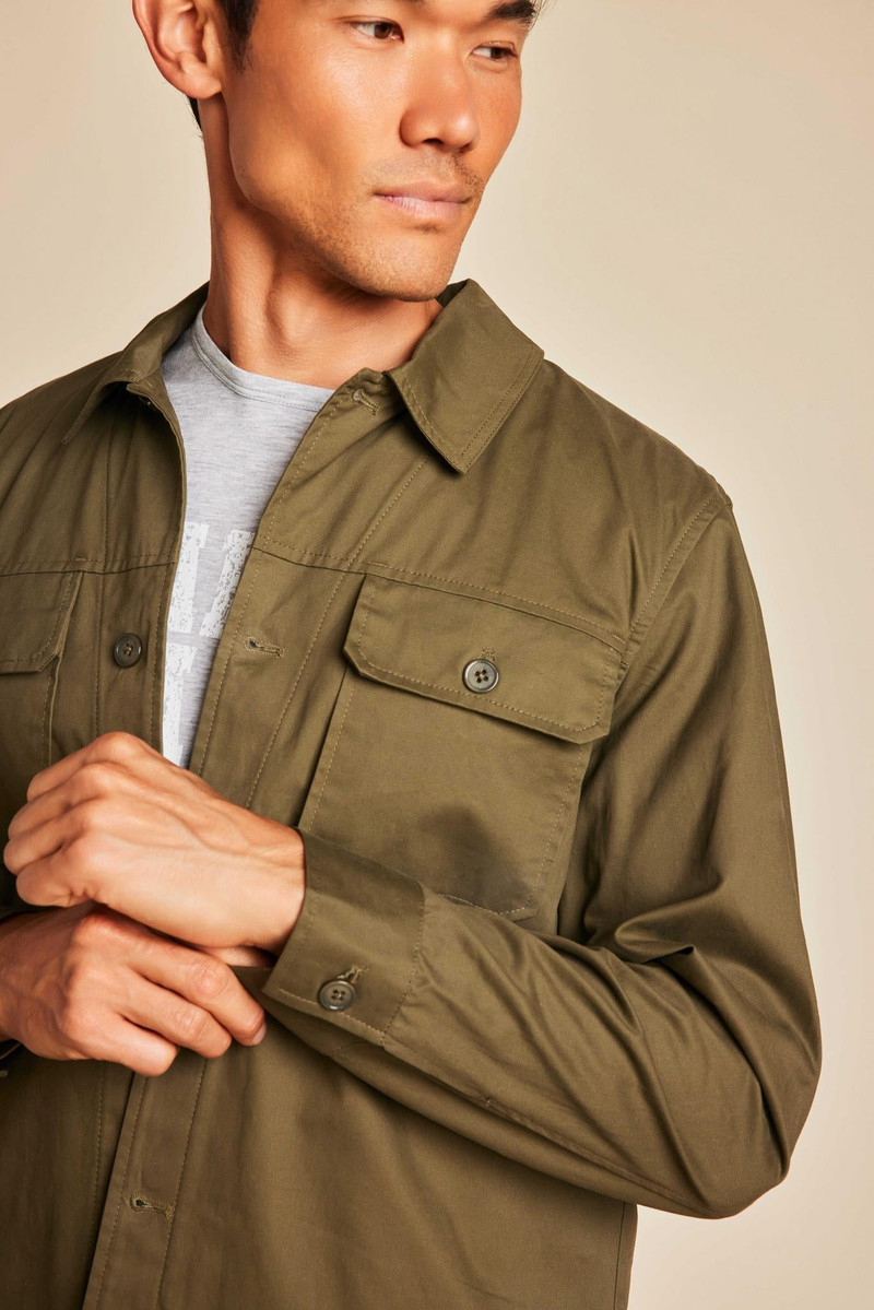 Malibu Collection® Cotton Twill Shirt Jacket 4