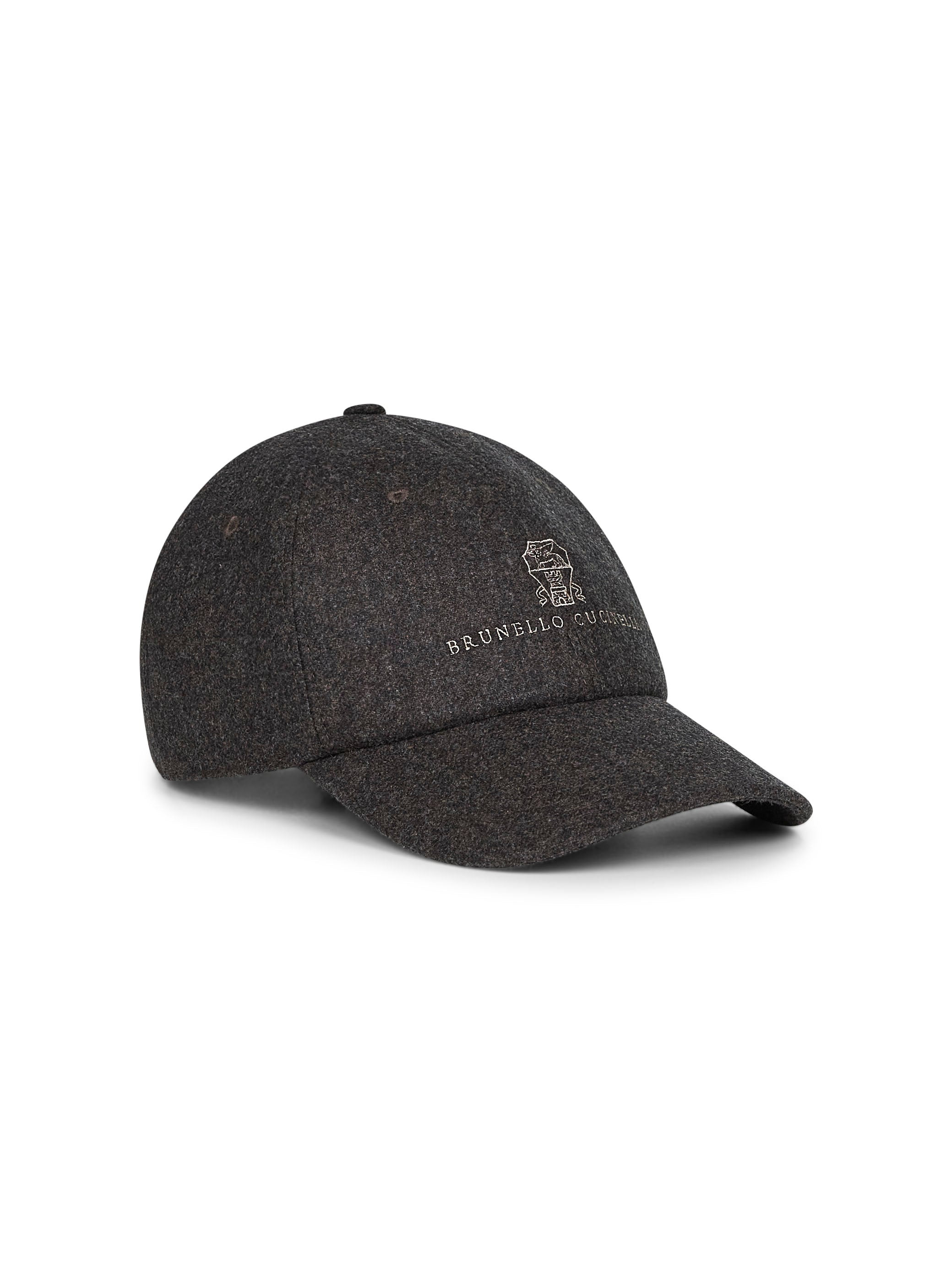 Brown flannel embroidered Baseball cap - 2