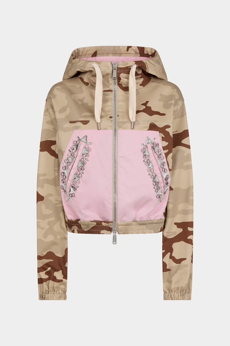 DIAMONDS CAMOU HOODIE JACKET - 1