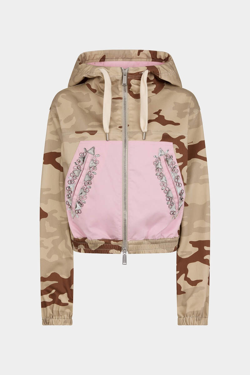 DIAMONDS CAMOU HOODIE JACKET 1