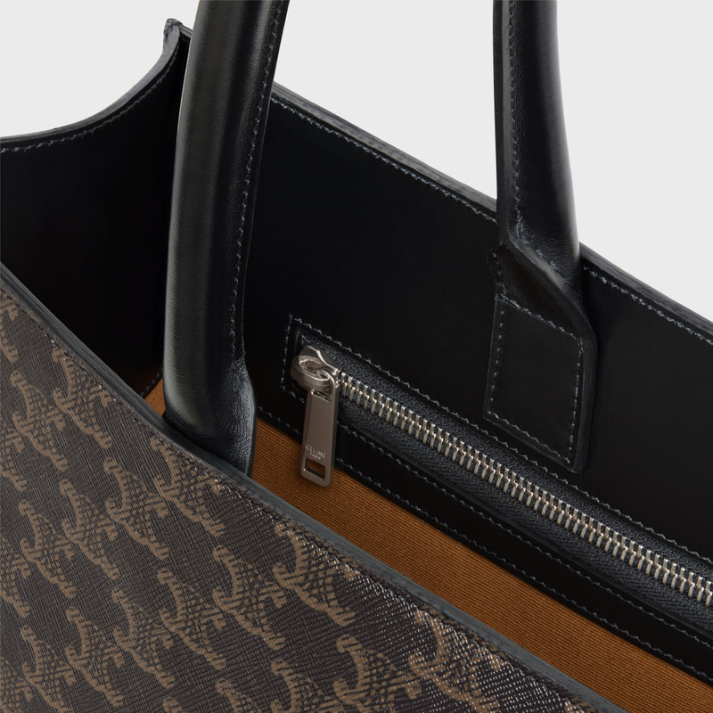 Horizontal Cabas in Triomphe Canvas with Celine Print 4