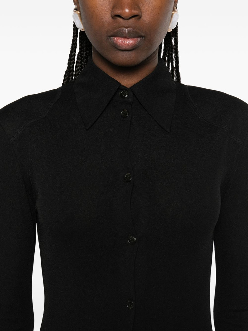 shoulder pads maxi shirt dress 5