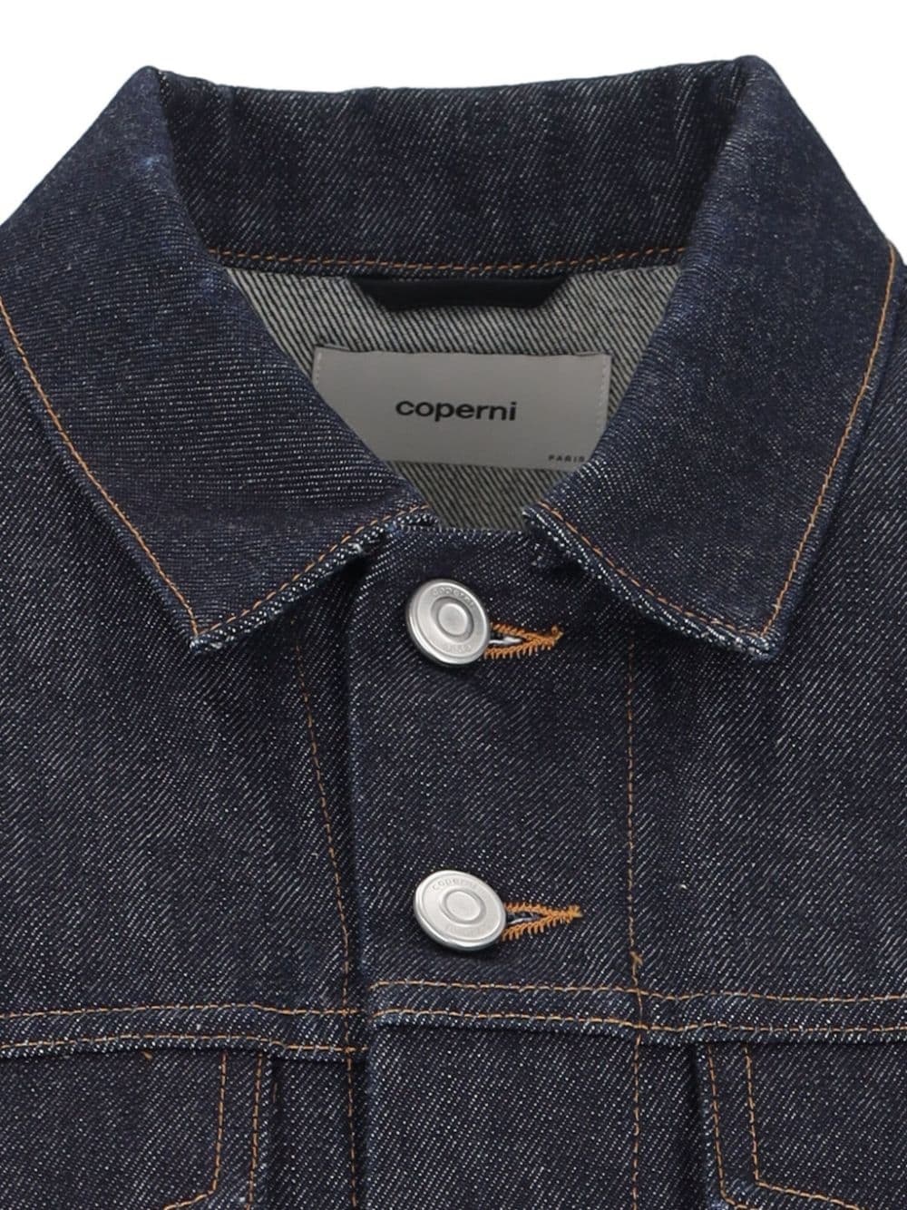 faux-fur hem denim jacket - 3