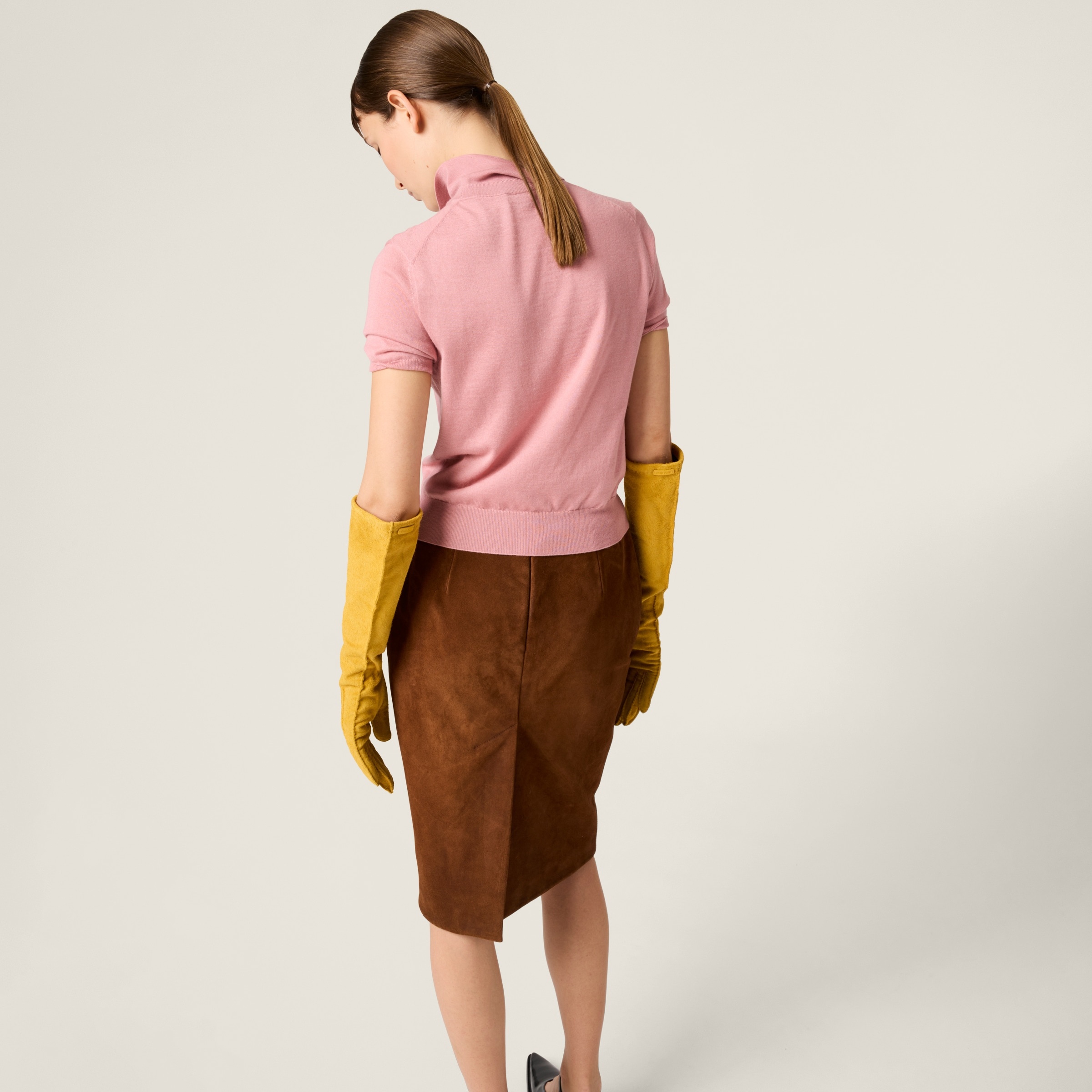 Silk and cashmere polo shirt - 3