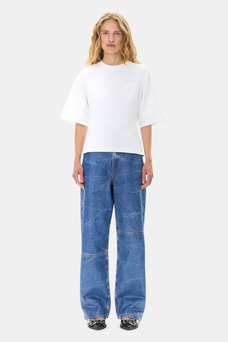 WHITE HEAVY COTTON T-SHIRT 3