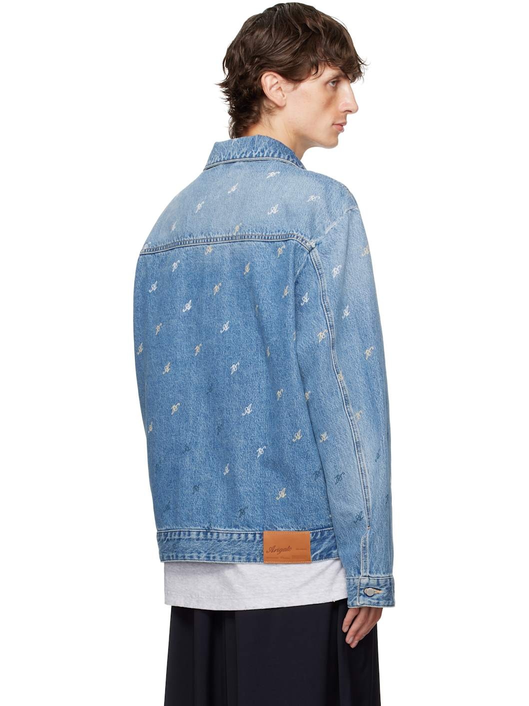 Blue Signature 'A' Denim Jacket - 3