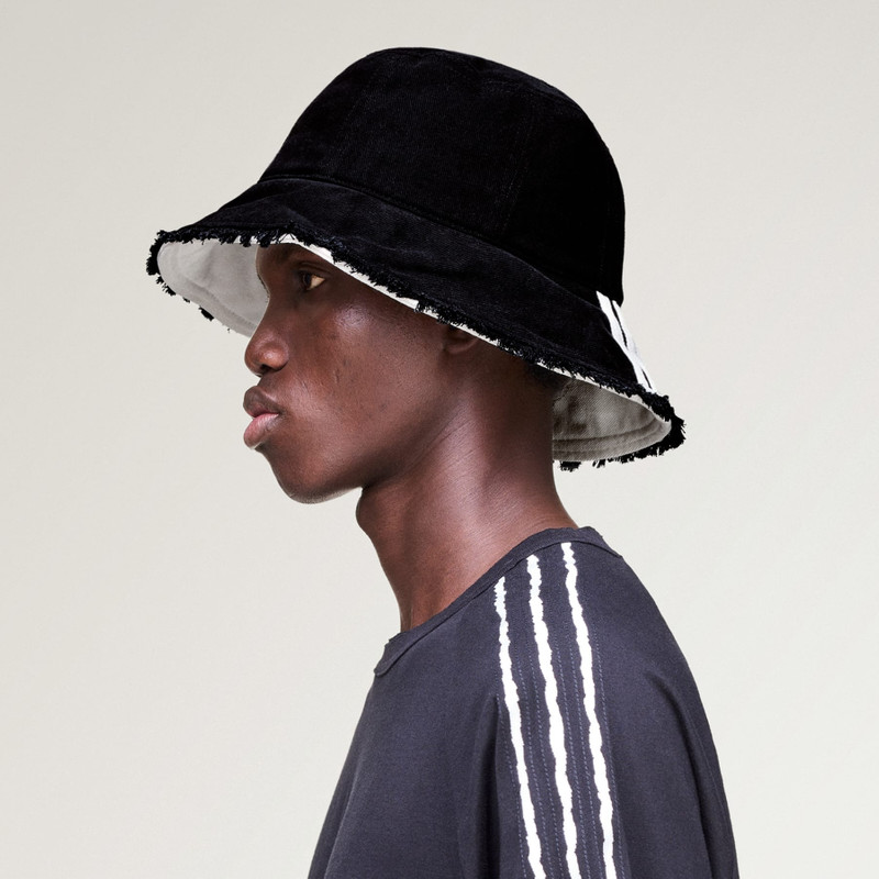 Y-3 STRIPES BUCKET HAT 5