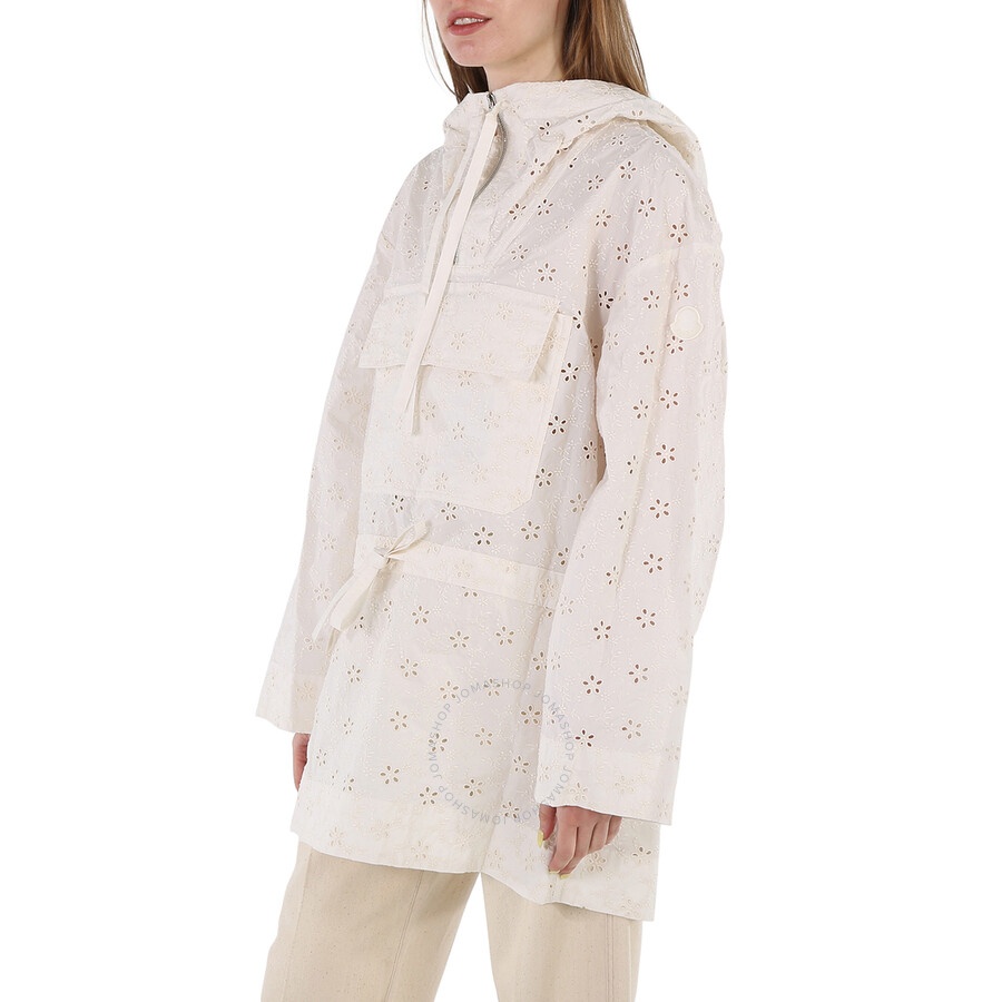 Moncler Ladies Natural Asnen Broderie Anglaise Jacket - 5