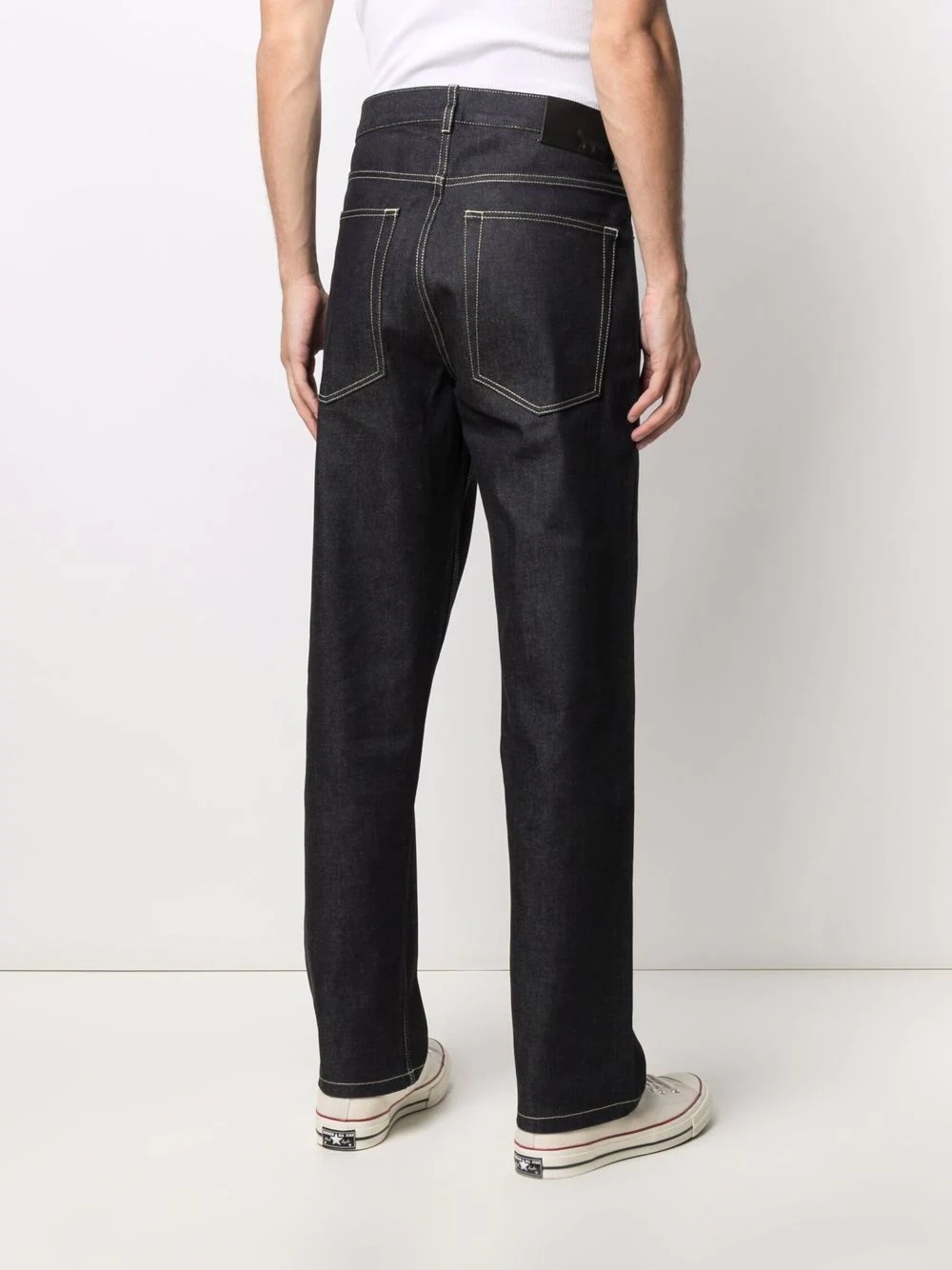 mid-rise straight-leg jeans - 4