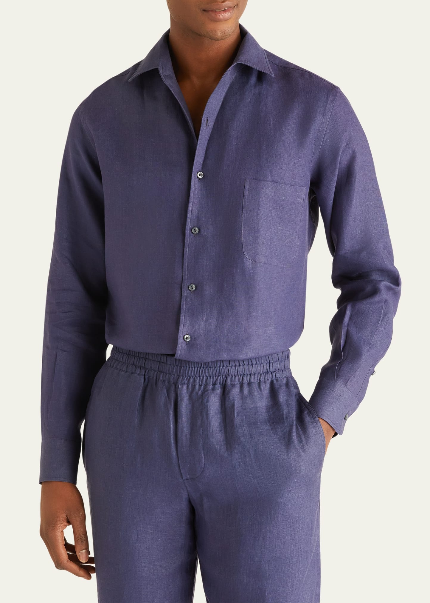 Men's Andrew Long-Sleeve Linen Shirt - 4