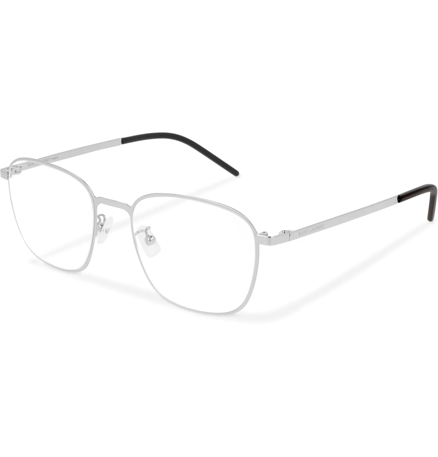 Square-Frame Silver-Tone Optical Glasses - 2