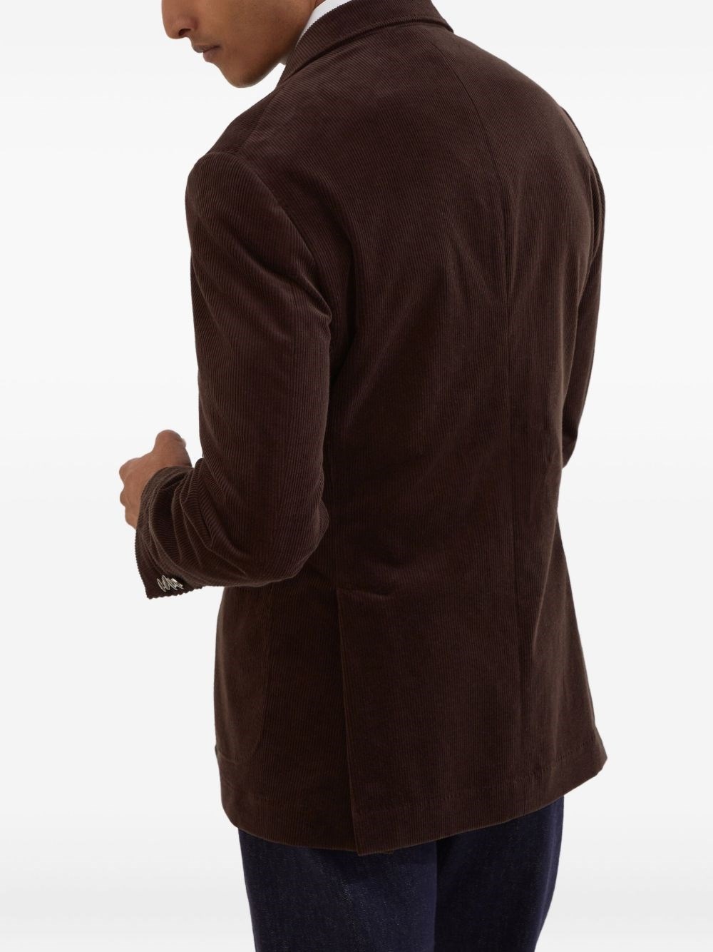 Cotton double-breasted jacket - 4