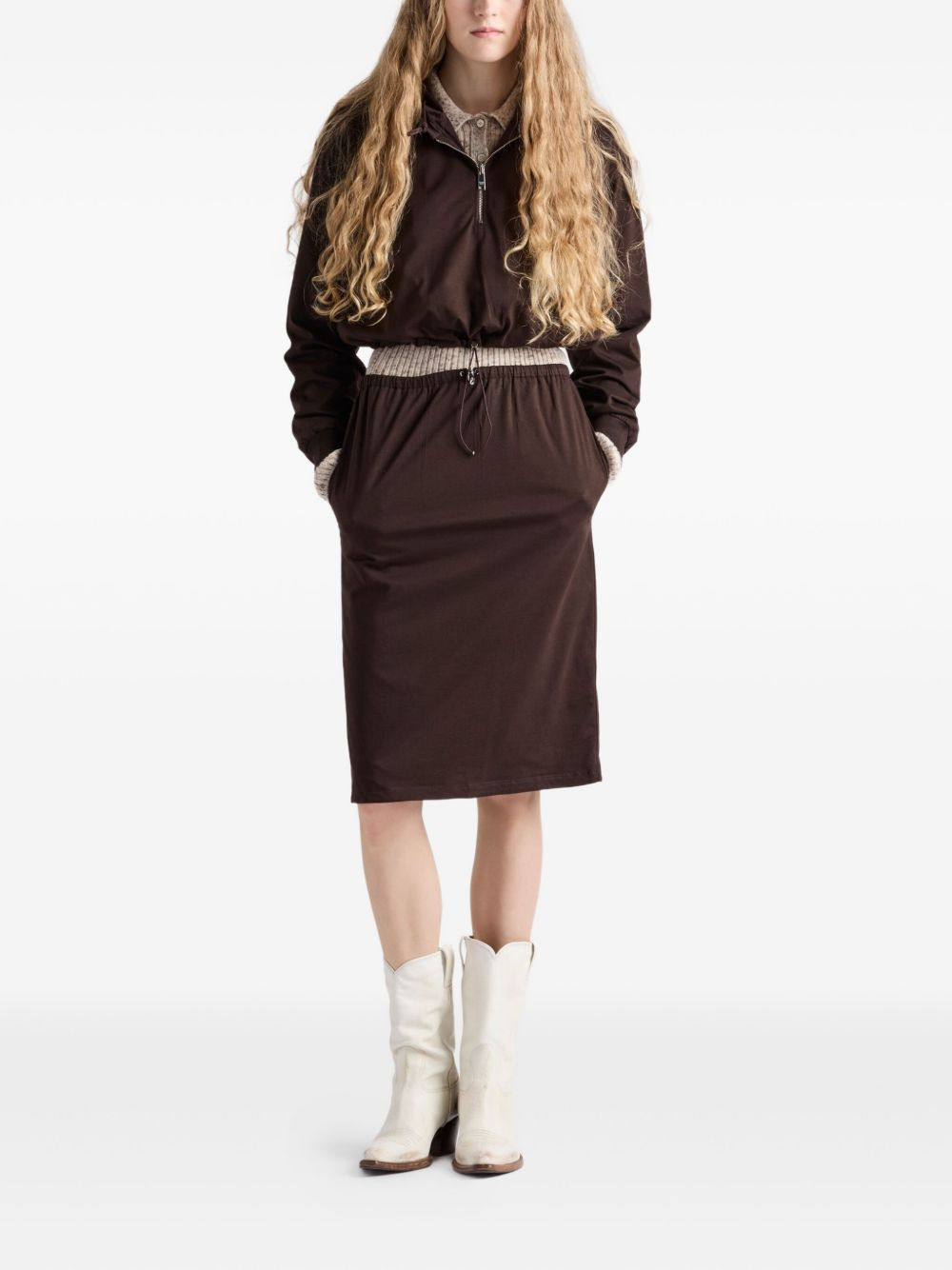drawstring-hem hoodie - 2