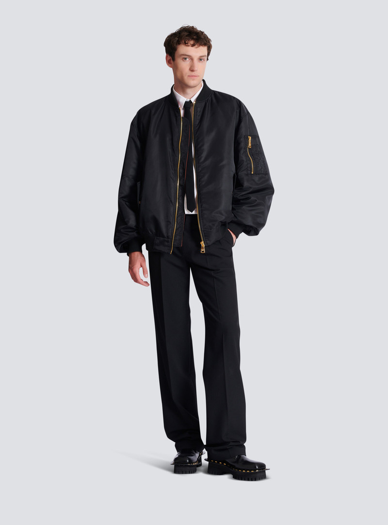Printed nylon bomber jacket 3