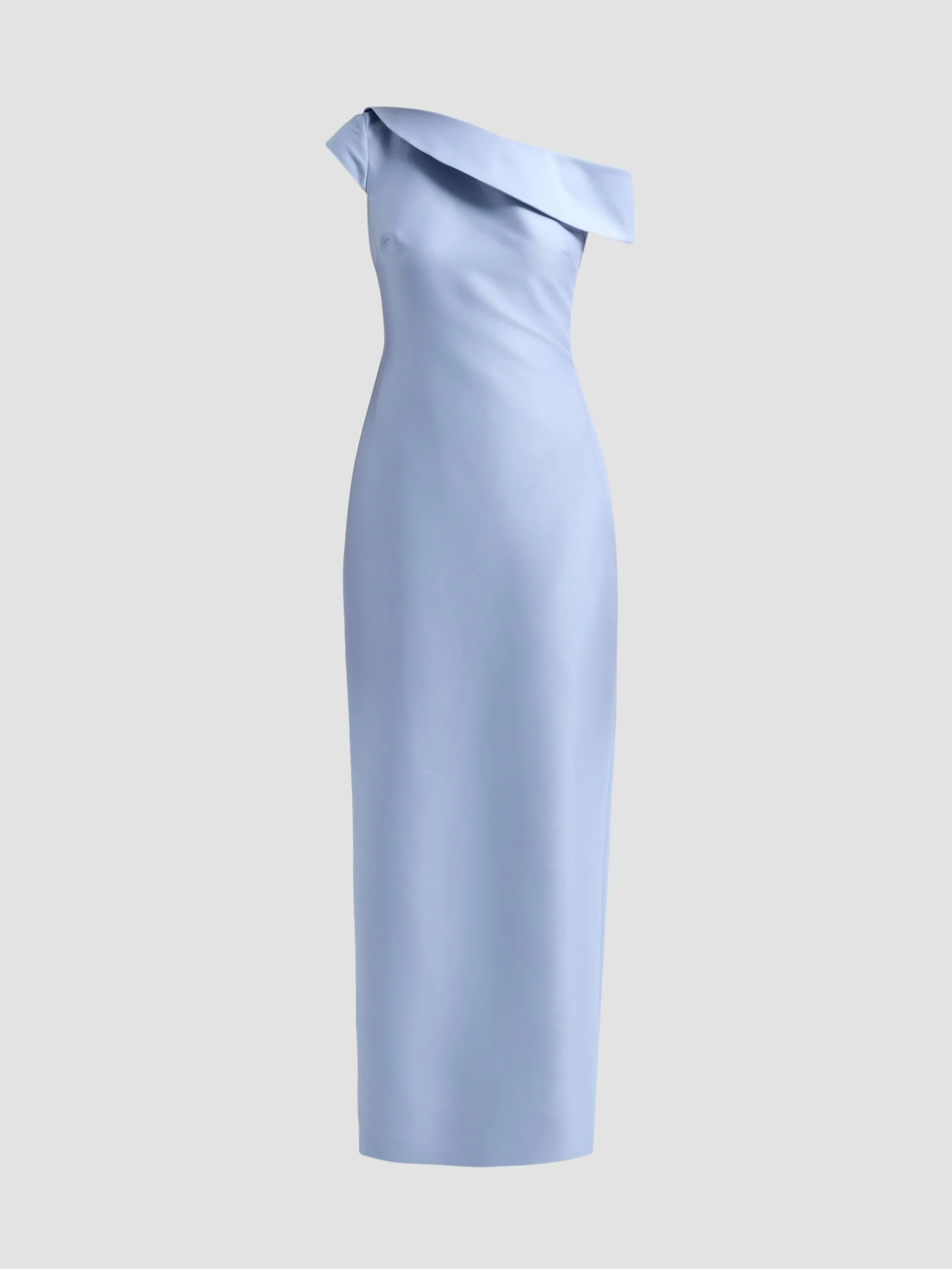 Women's One-Shoulder Mikado Gown - Mist - 1