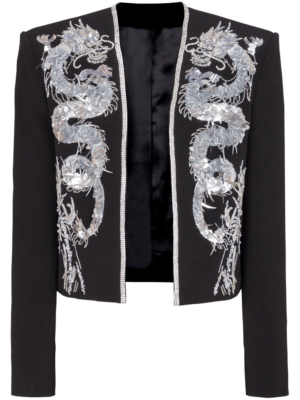 dragon-embroidered Spencer jacket - 1