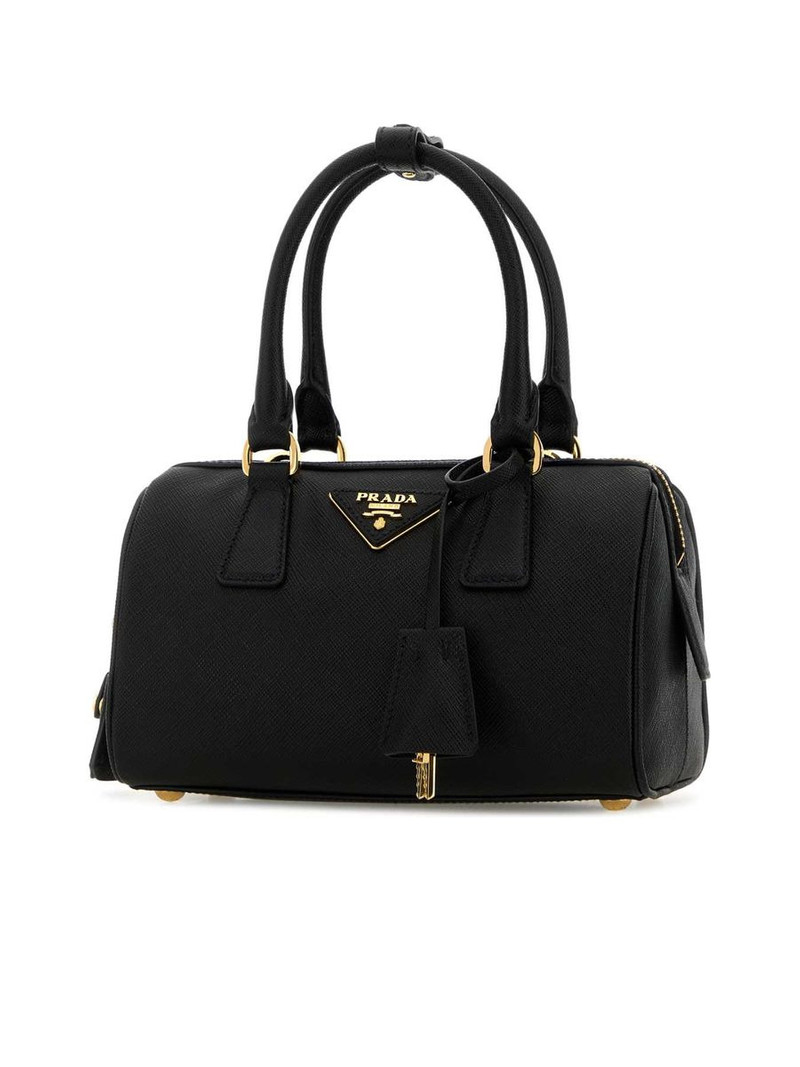 Prada Leather Bauletto Handbag outlook