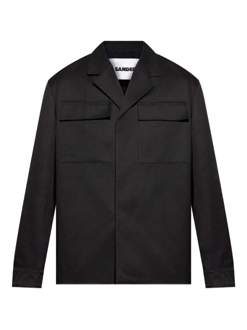 button-up cotton jacket - 1