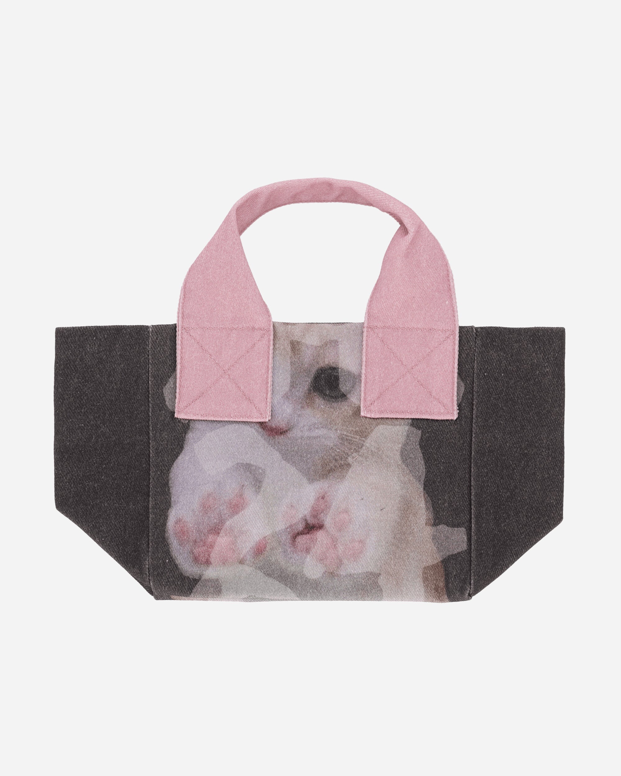 Mini Tote Bag Cat Print - 2