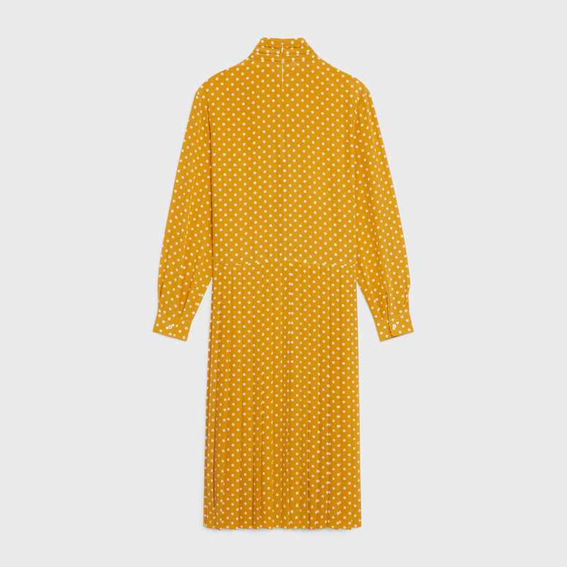 CELINE SCARF COLLAR DRESS IN CREPE DE CHINE outlook