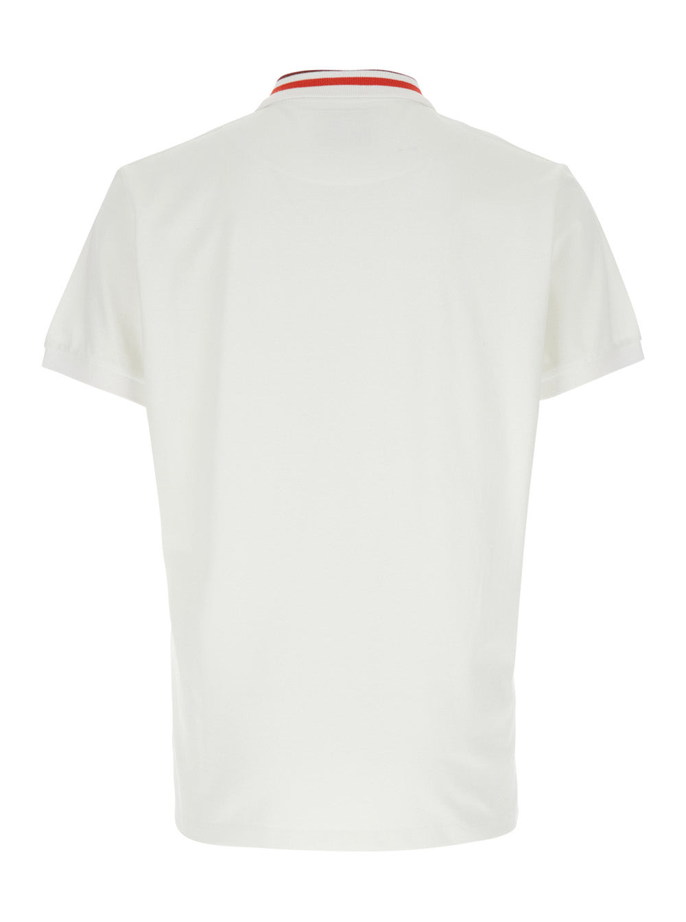 Vivienne Westwood Men White Polo Shirt With Contrasting Collar And Orb Logo Detail On The Front In C - 2