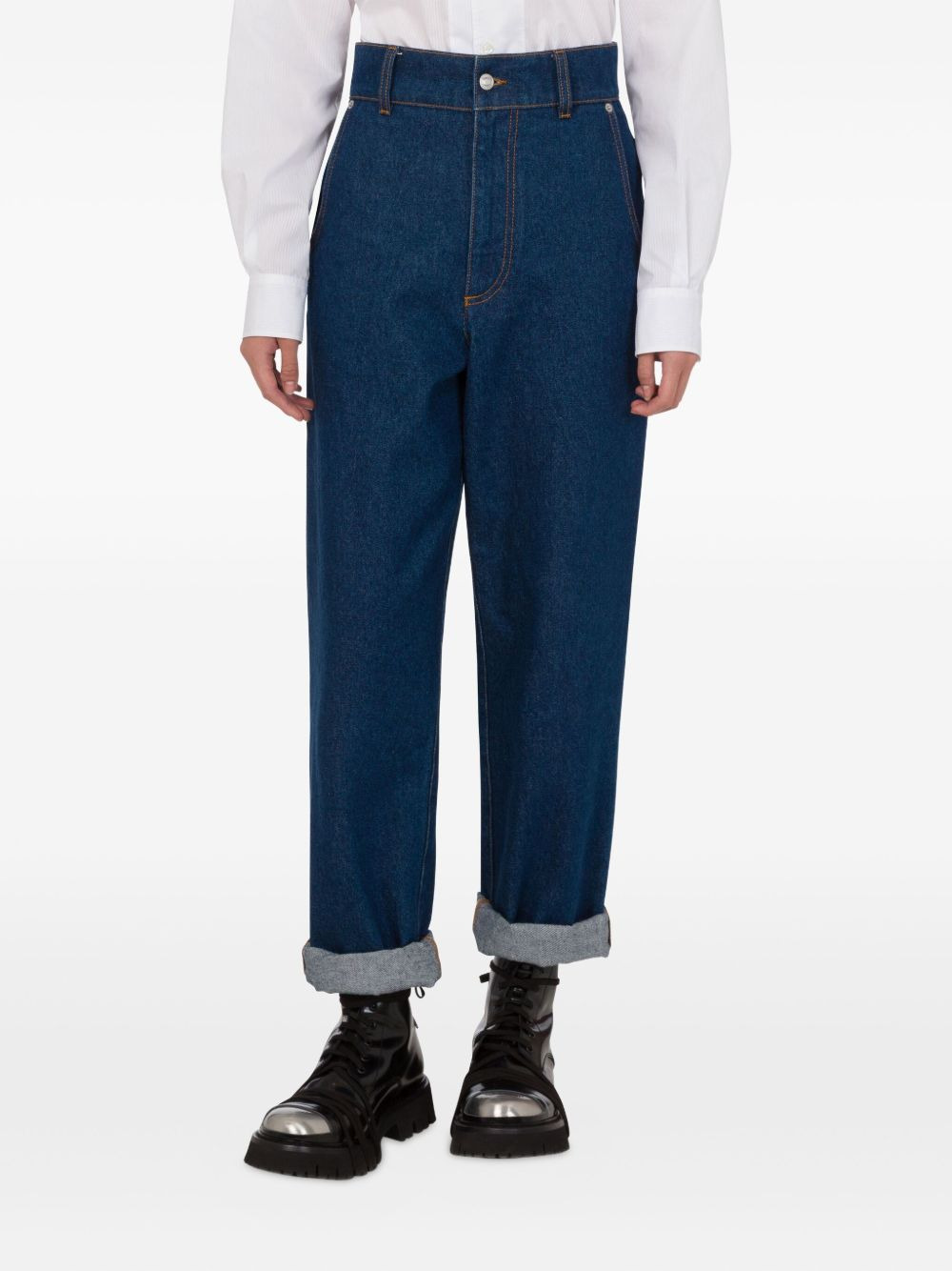 cuffed jeans - 3