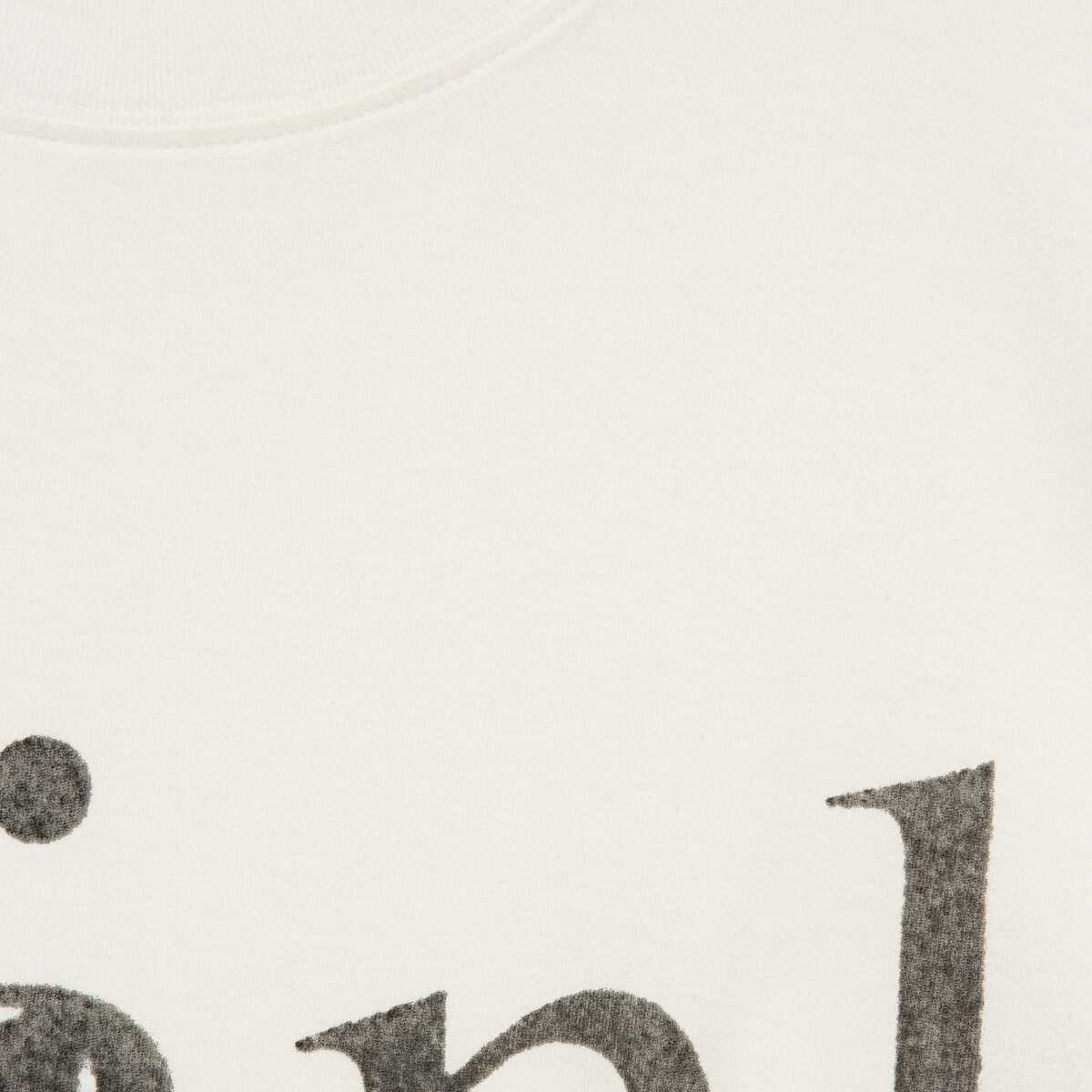 'think/thank' print oversize T-shirt - 6