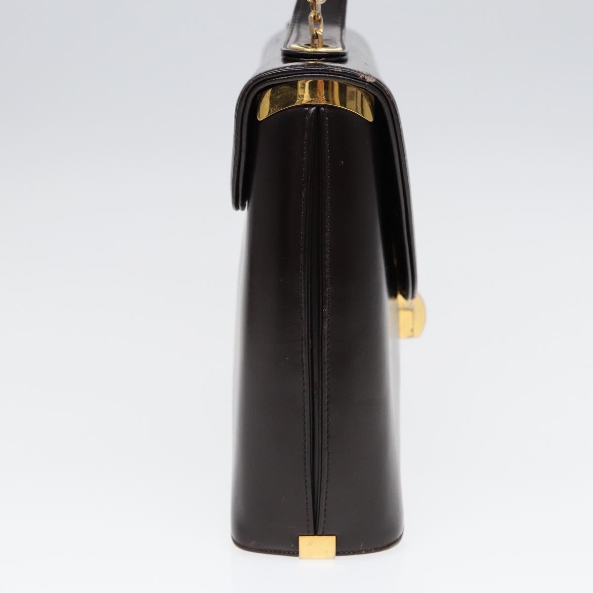 DIOR Hand Bag Leather Brown Gold - 3