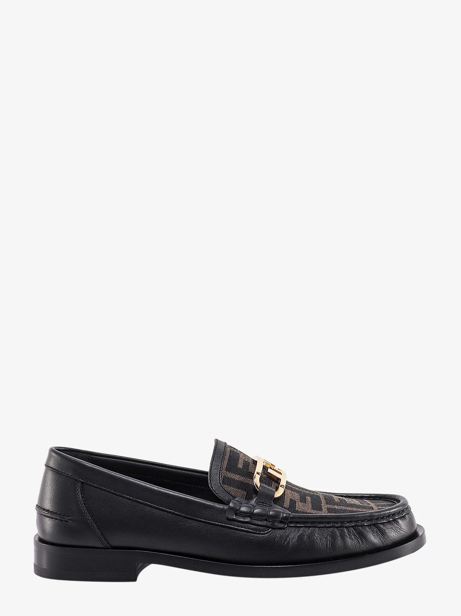 Fendi Fendi O' Lock Leather Loafer With Ff Insert - 1