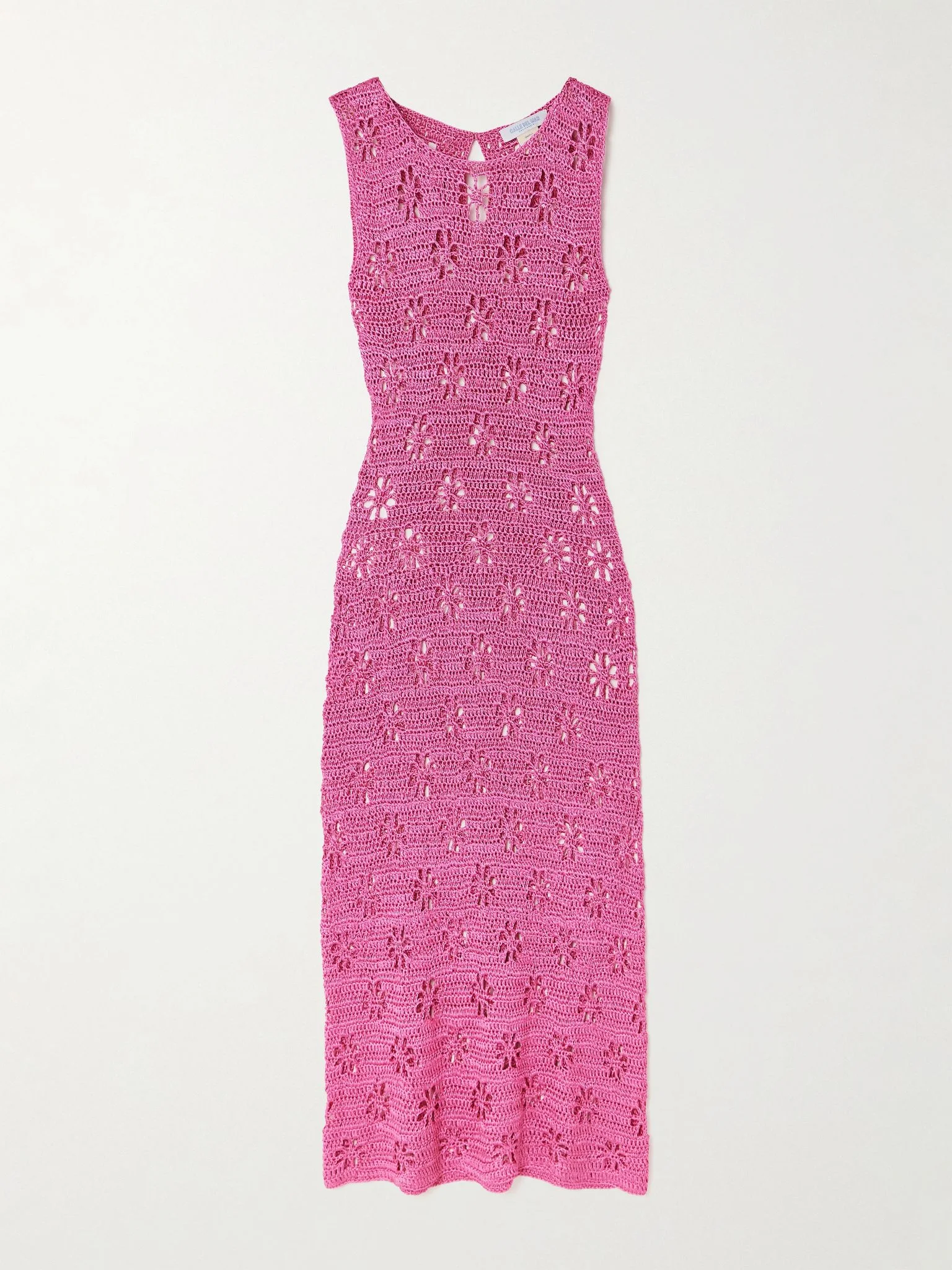 Crocheted midi dress Pink - 1