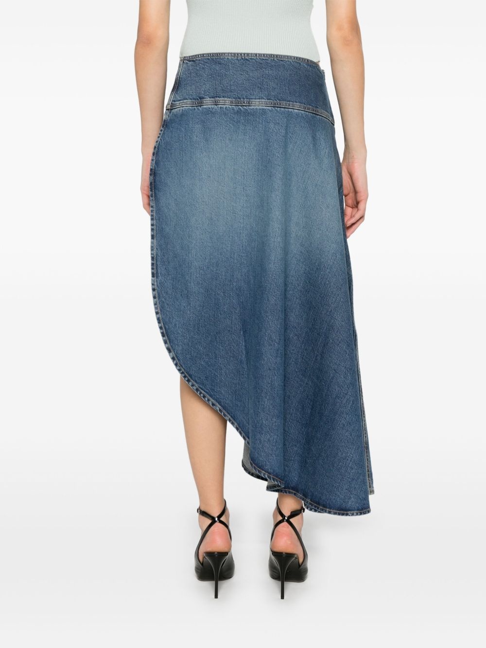 asymmetric midi skirt - 4