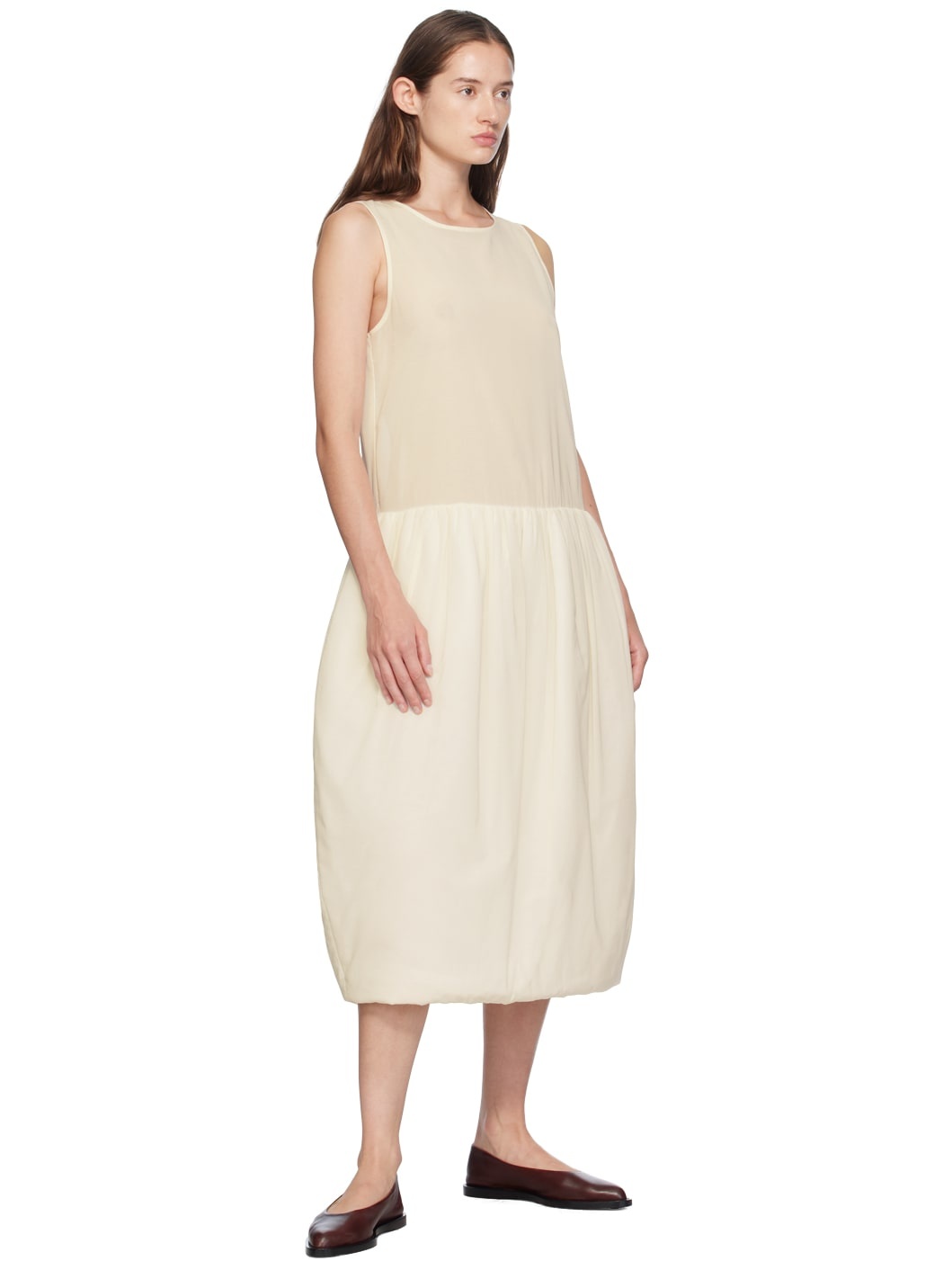 amomento SHEER PADDED DRESS