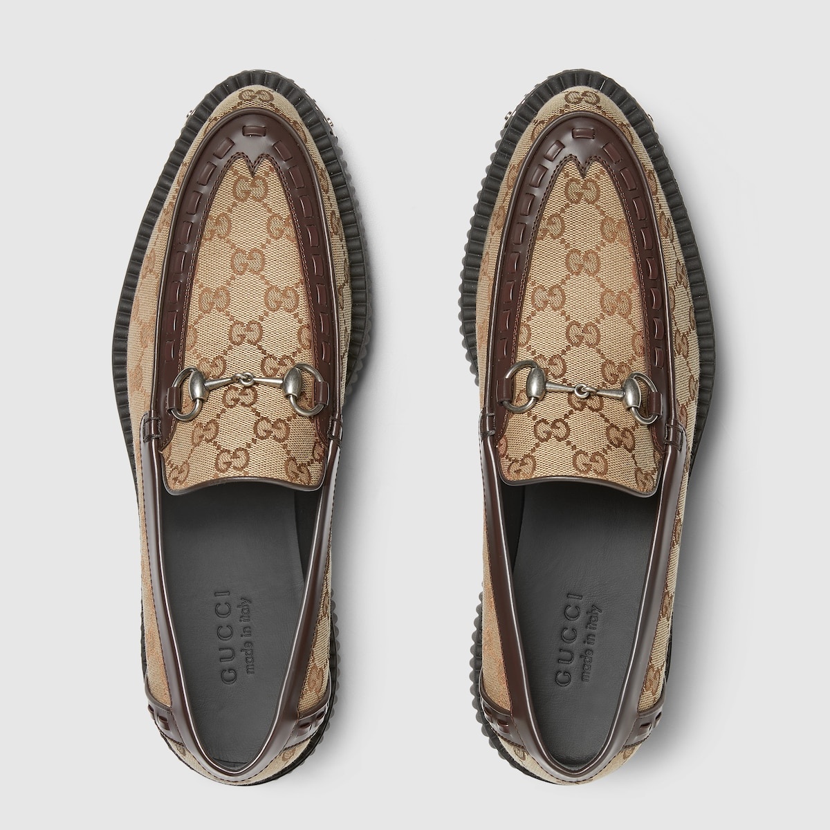 Men's Gucci Horsebit GG creeper loafer - 5