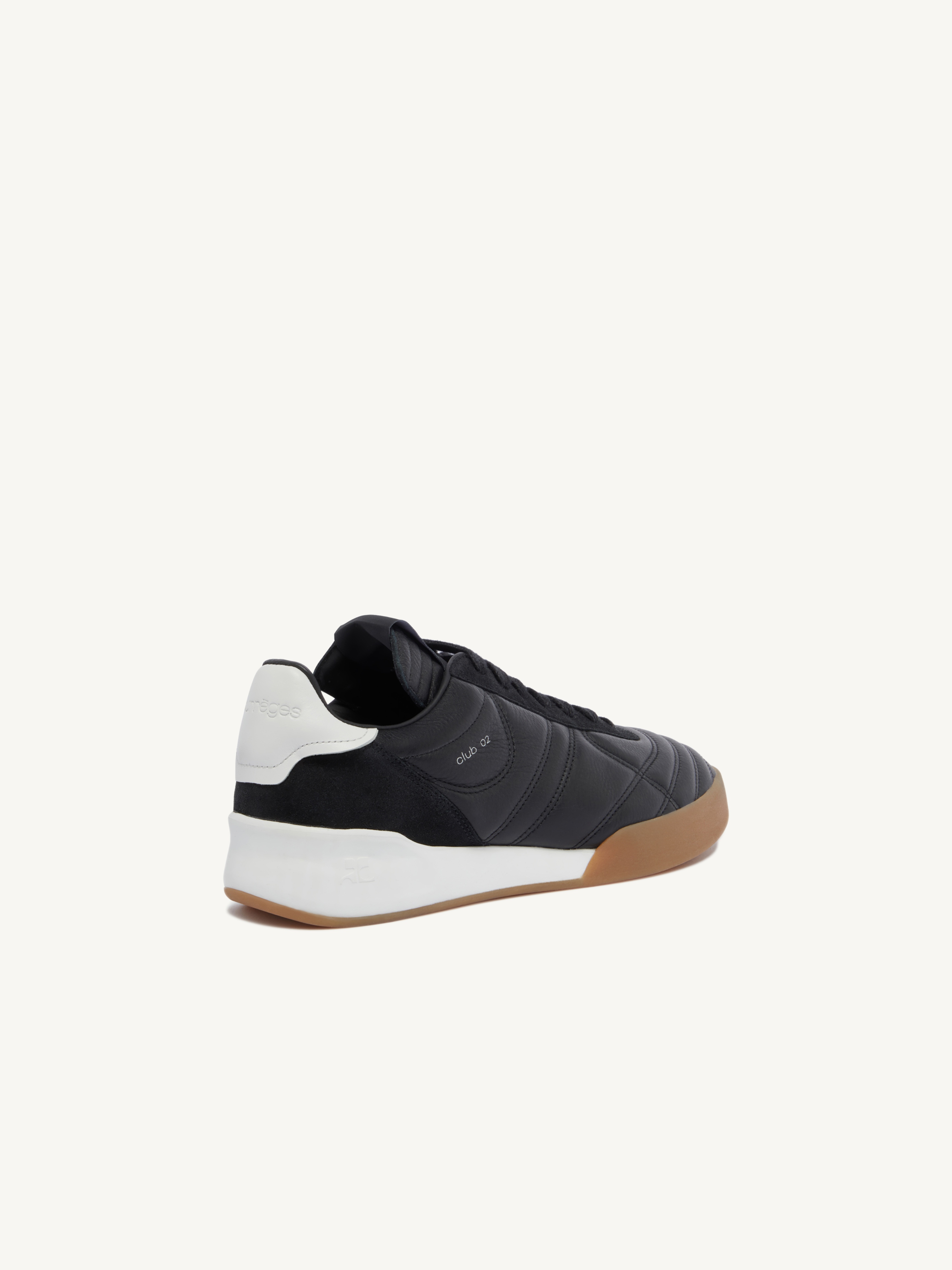 courrèges CLUB 02 LEATHER SNEAKERS | REVERSIBLE