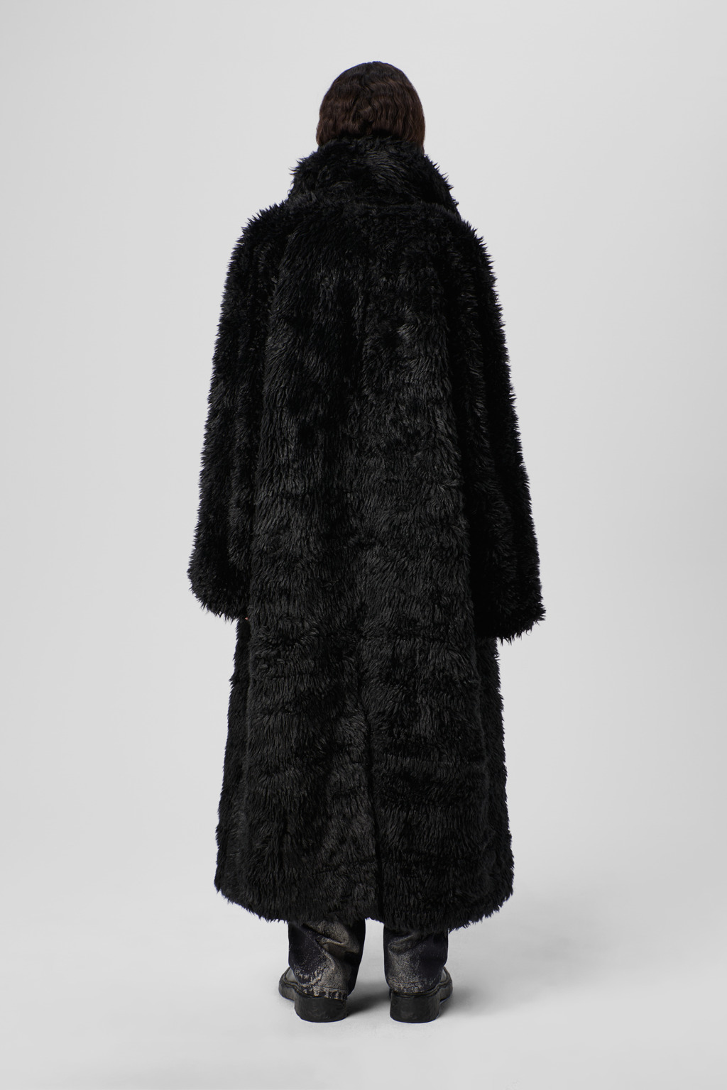 Black textured coat - 5