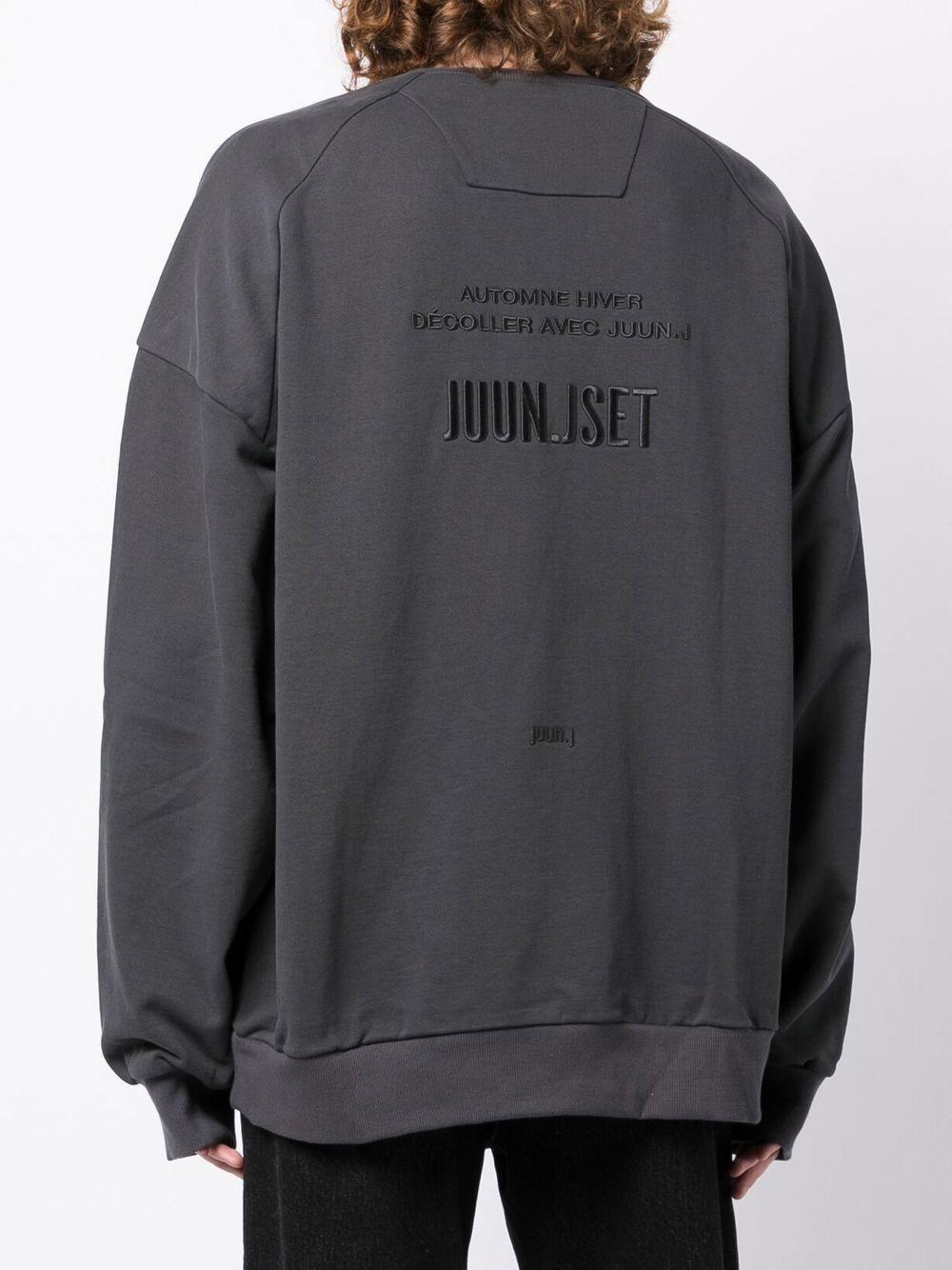 logo-print cotton sweatshirt - 4