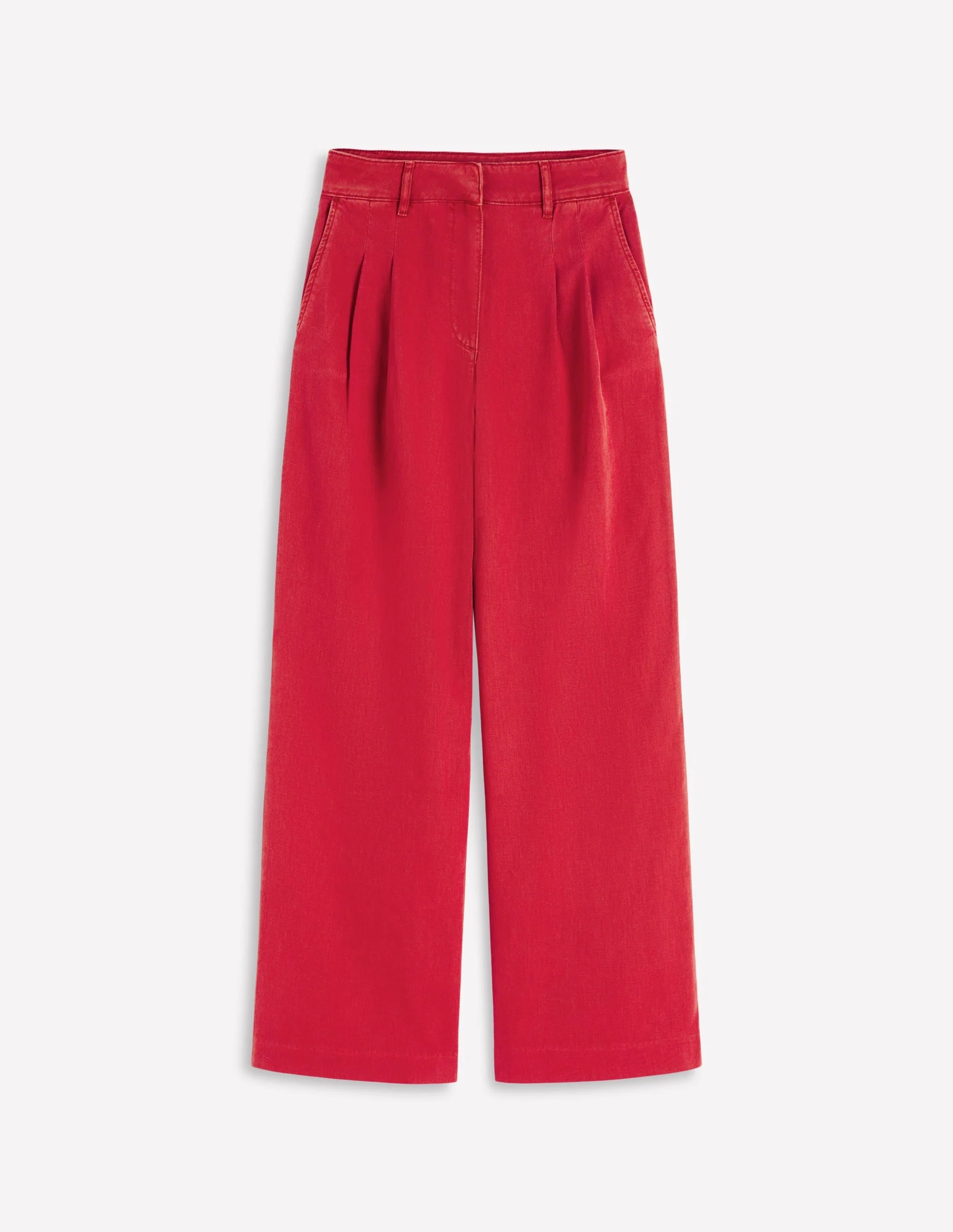 Kensington Wide Leg Pants-Poppy Red - 1