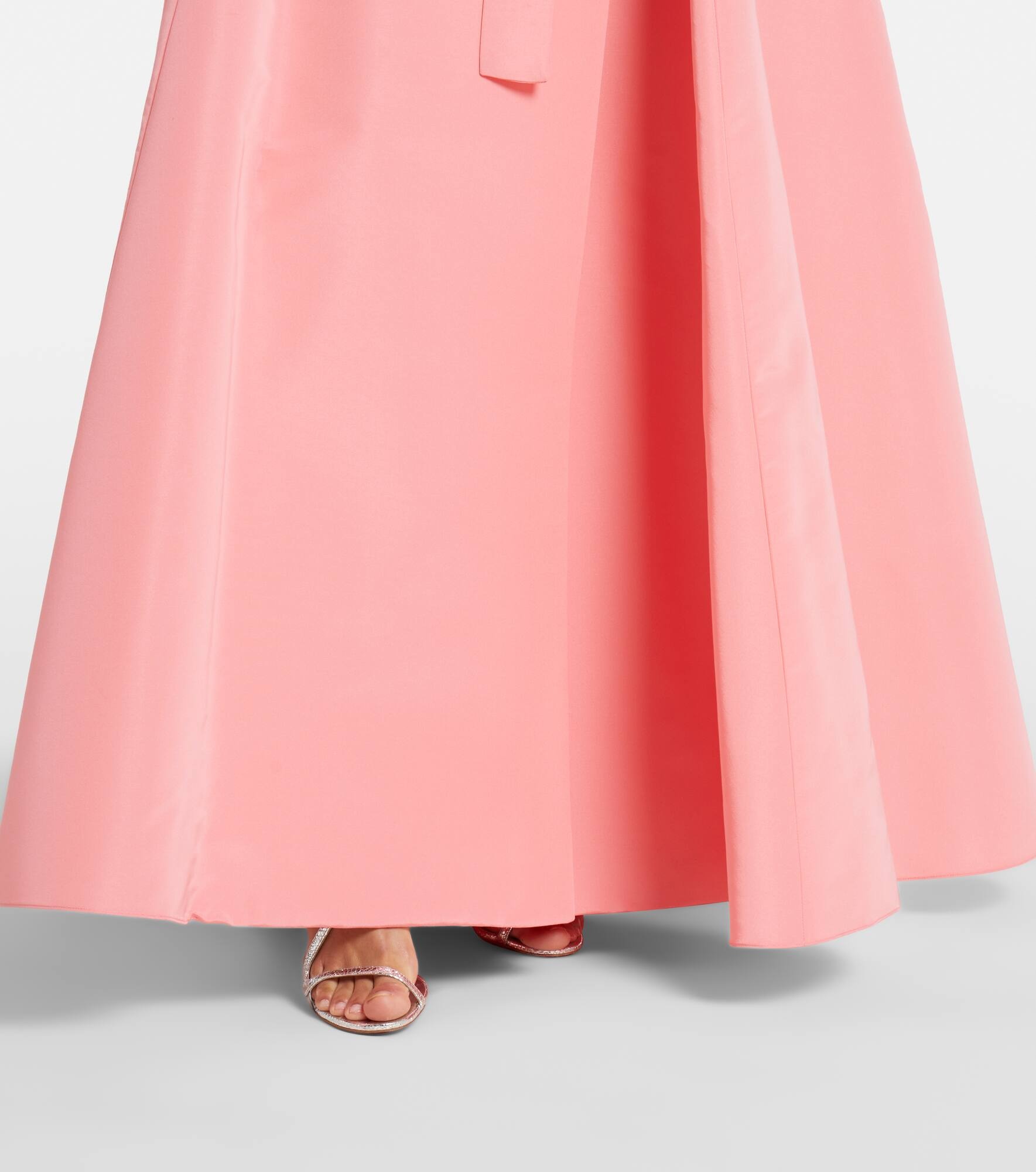 Belted silk gown - 5