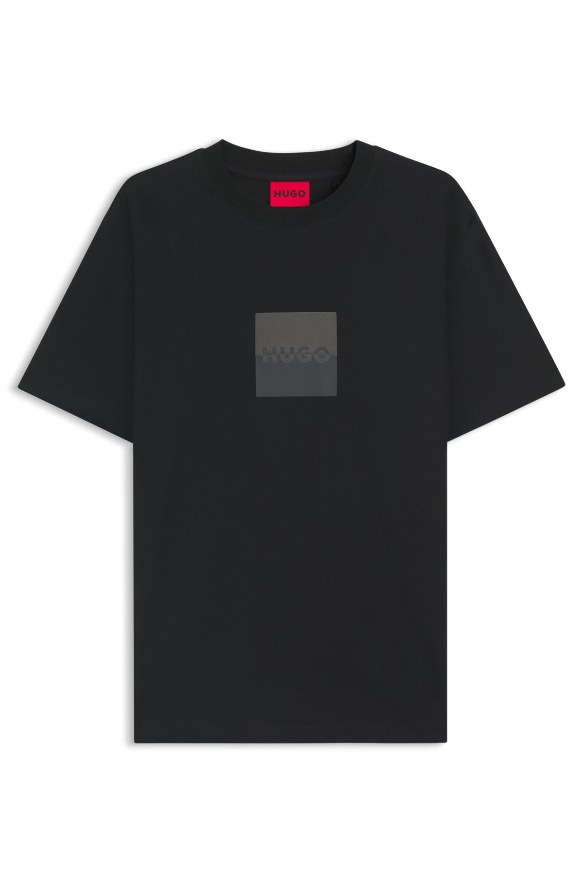COTTON-JERSEY T-SHIRT WITH SPLIT-LOGO PRINT - 1