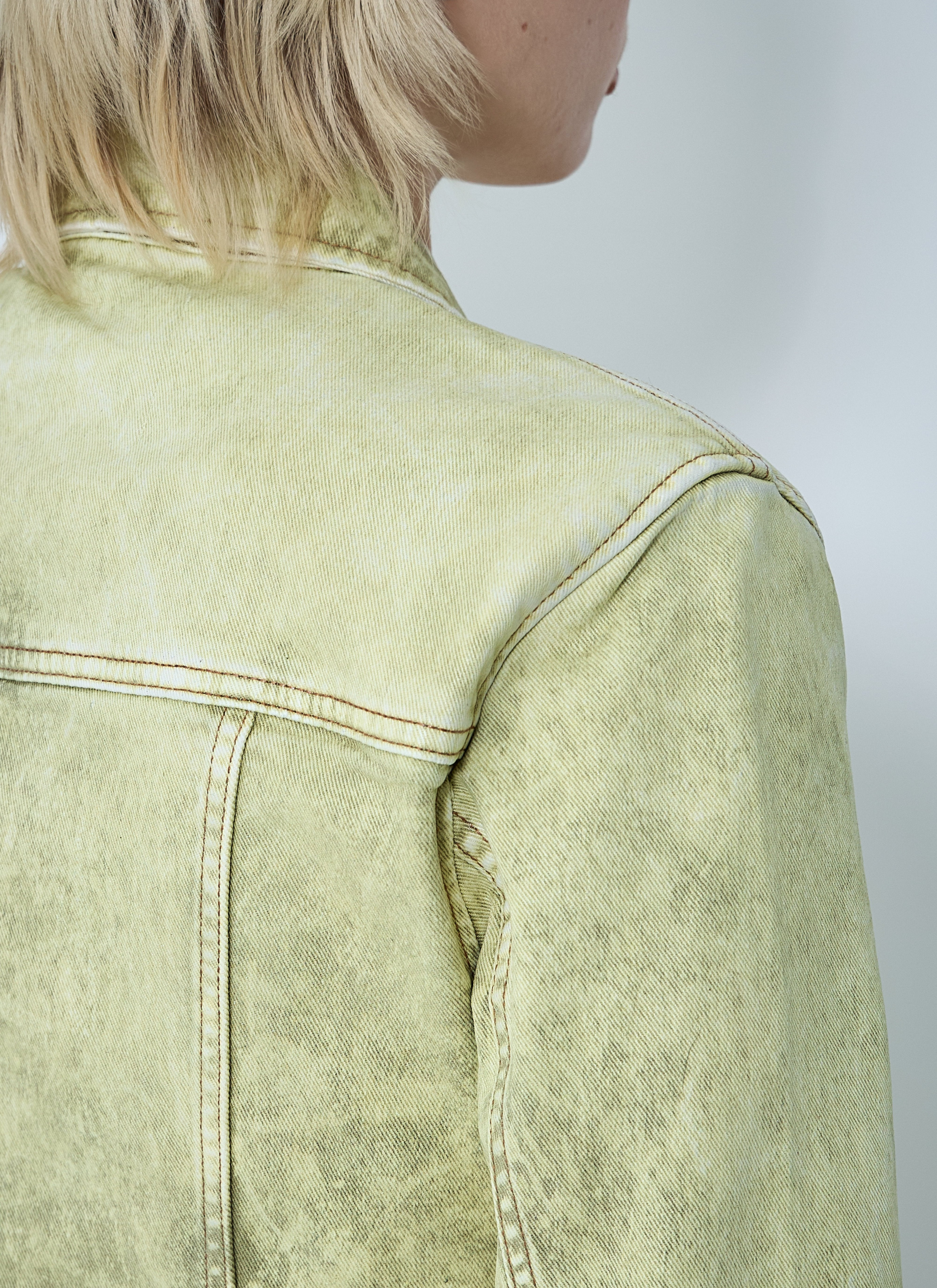 Ganni Women Foil Denim Jacket - 6