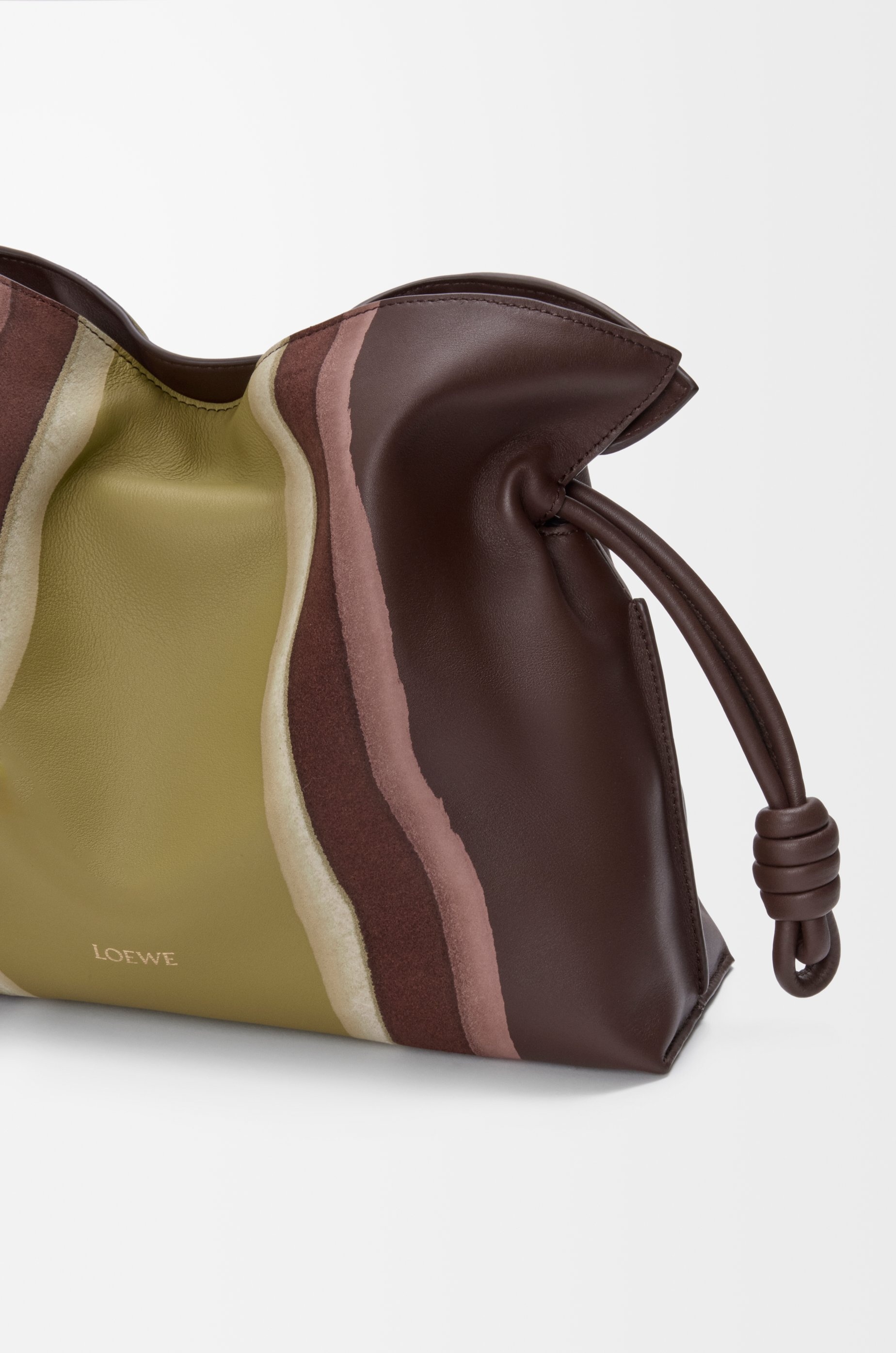 Medium Flamenco clutch in nappa calfskin - 9