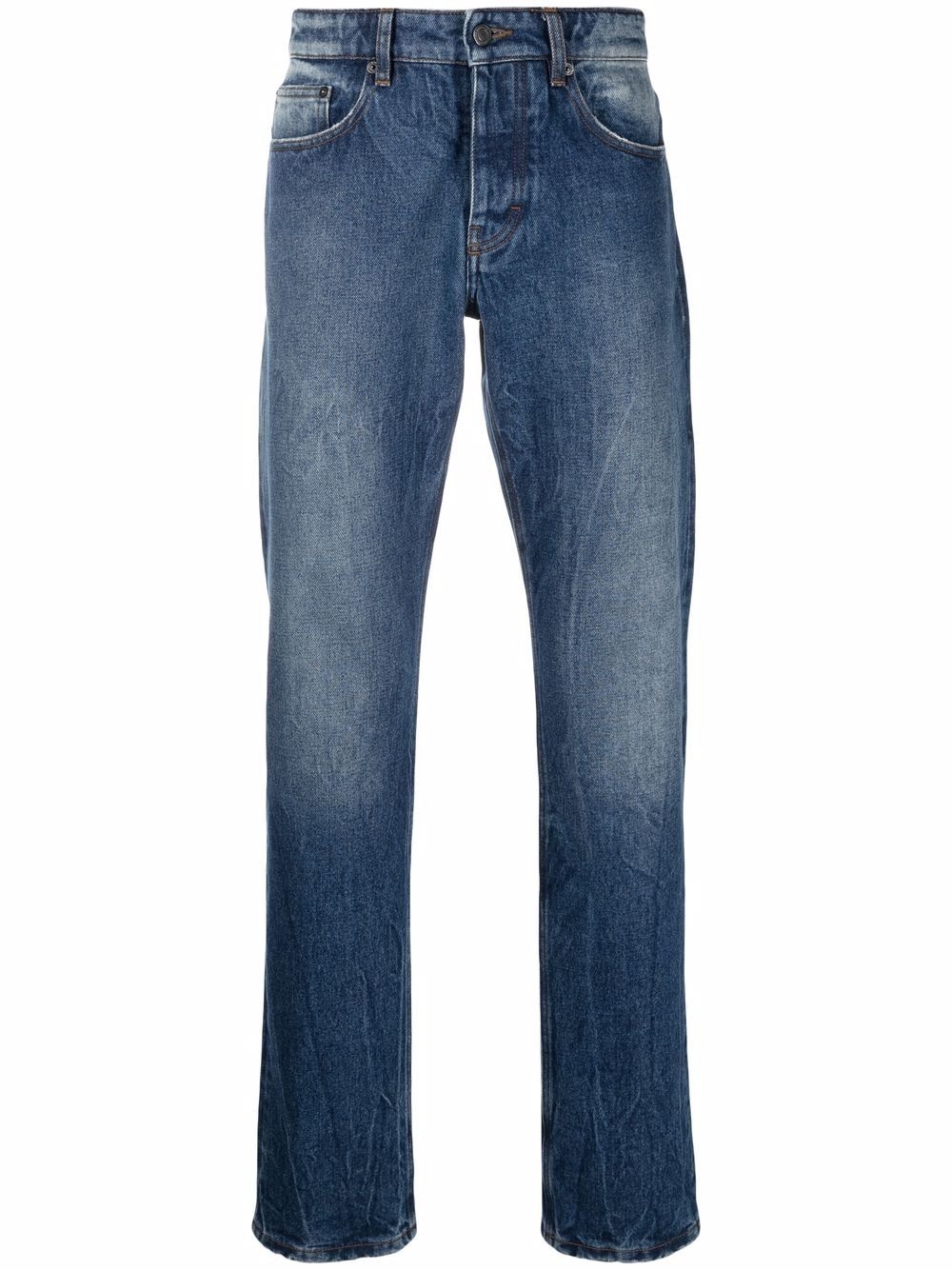 mid-rise slim-fit jeans - 1